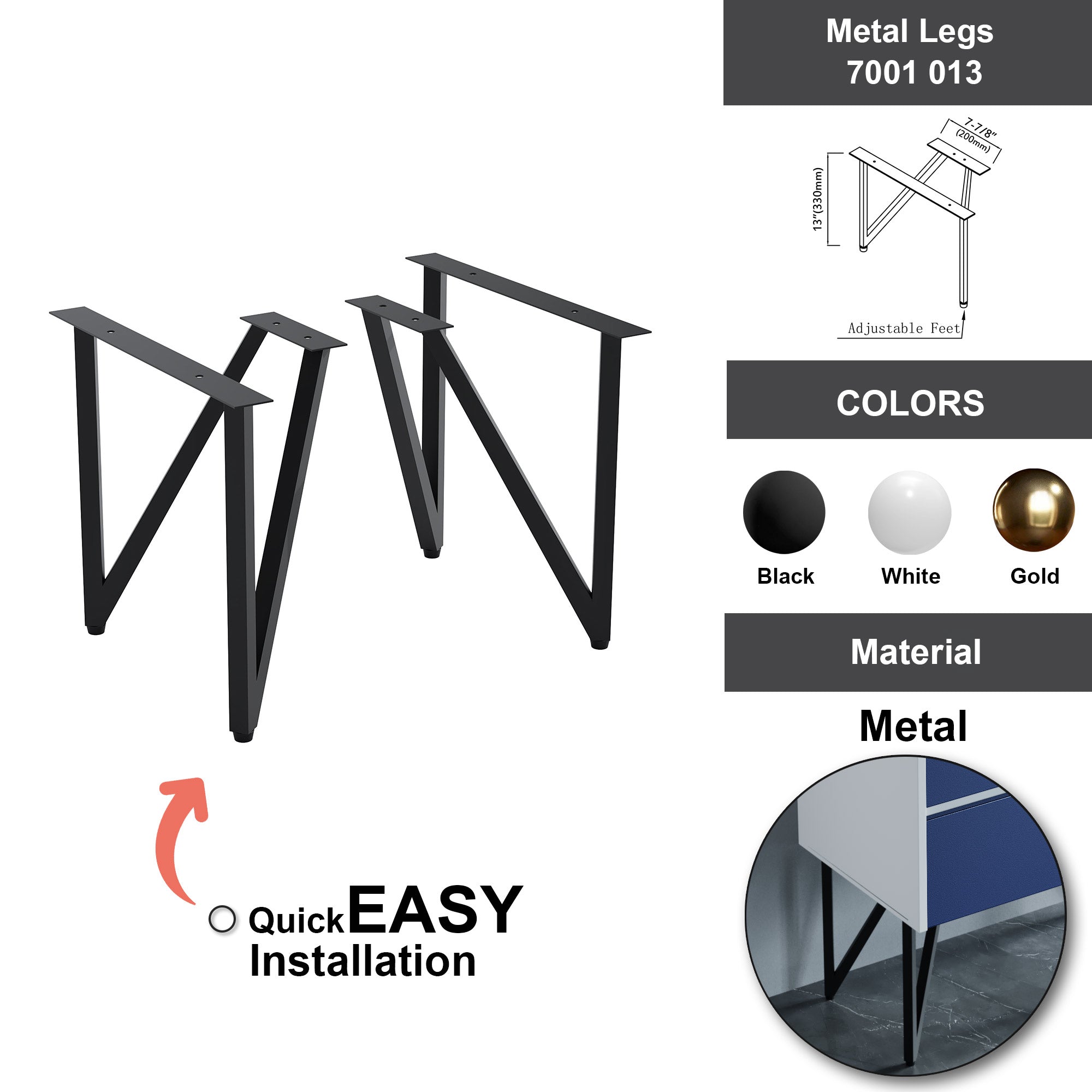 Metal Legs - 7001 013