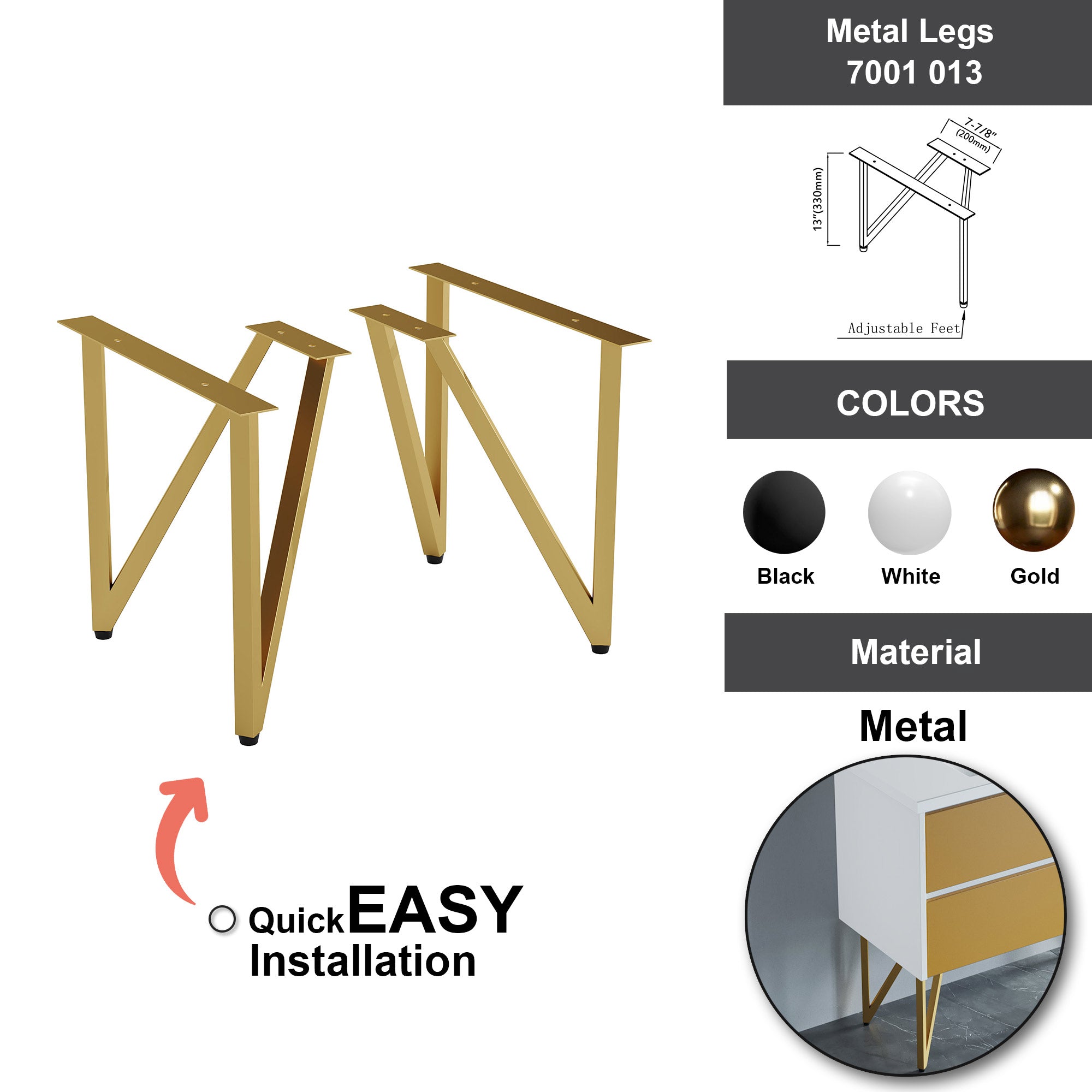 Metal Legs - 7001 013