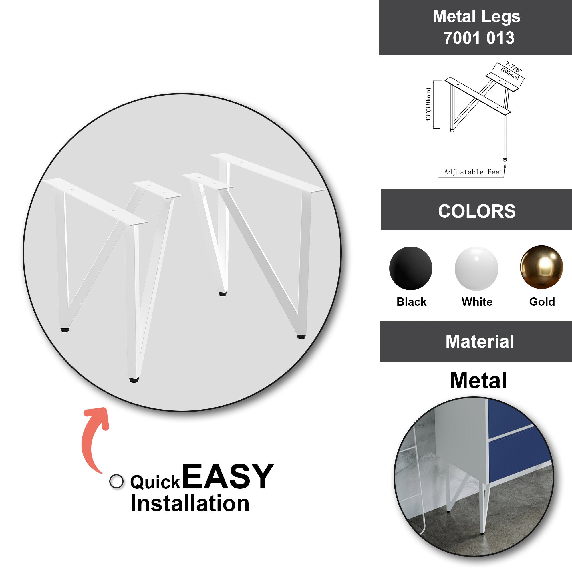 Metal Legs - 7001 013