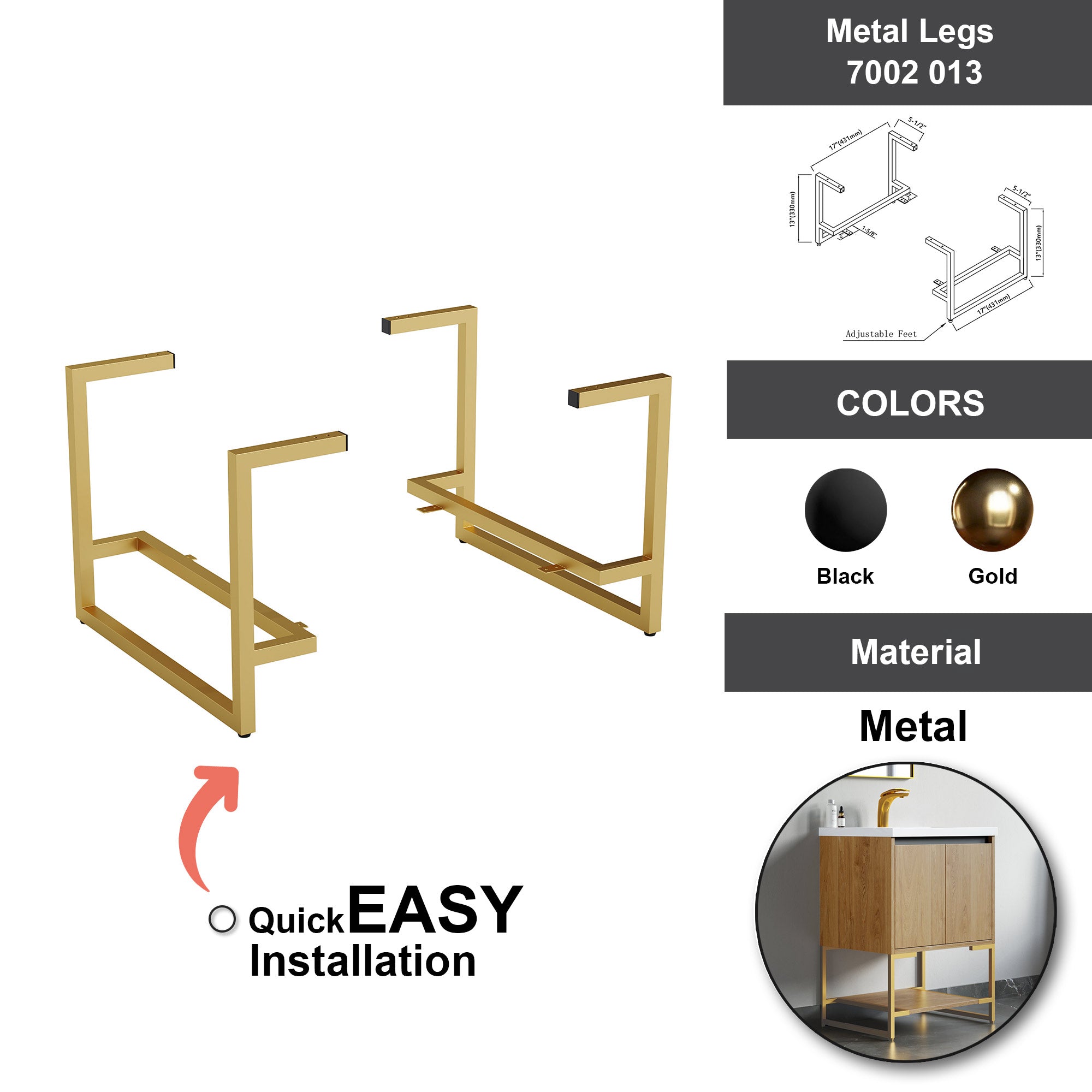 Metal Legs - 7002 013