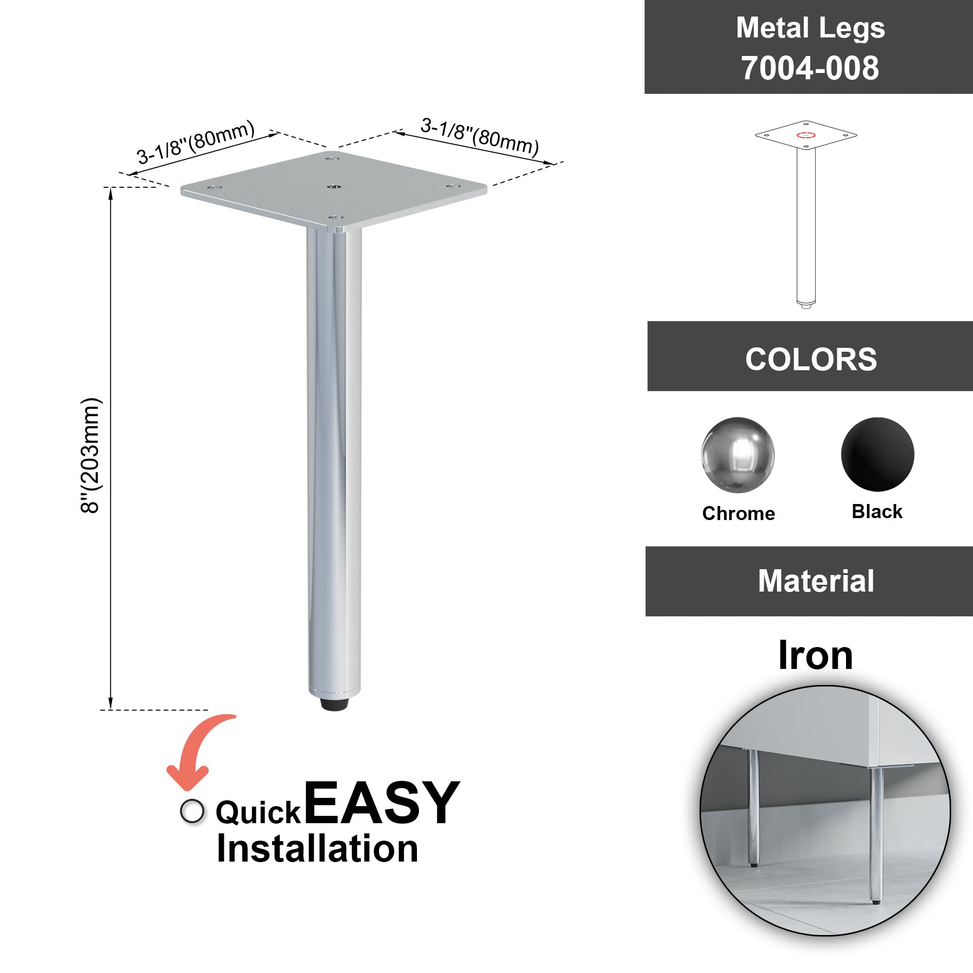 Metal Legs - 7004 008