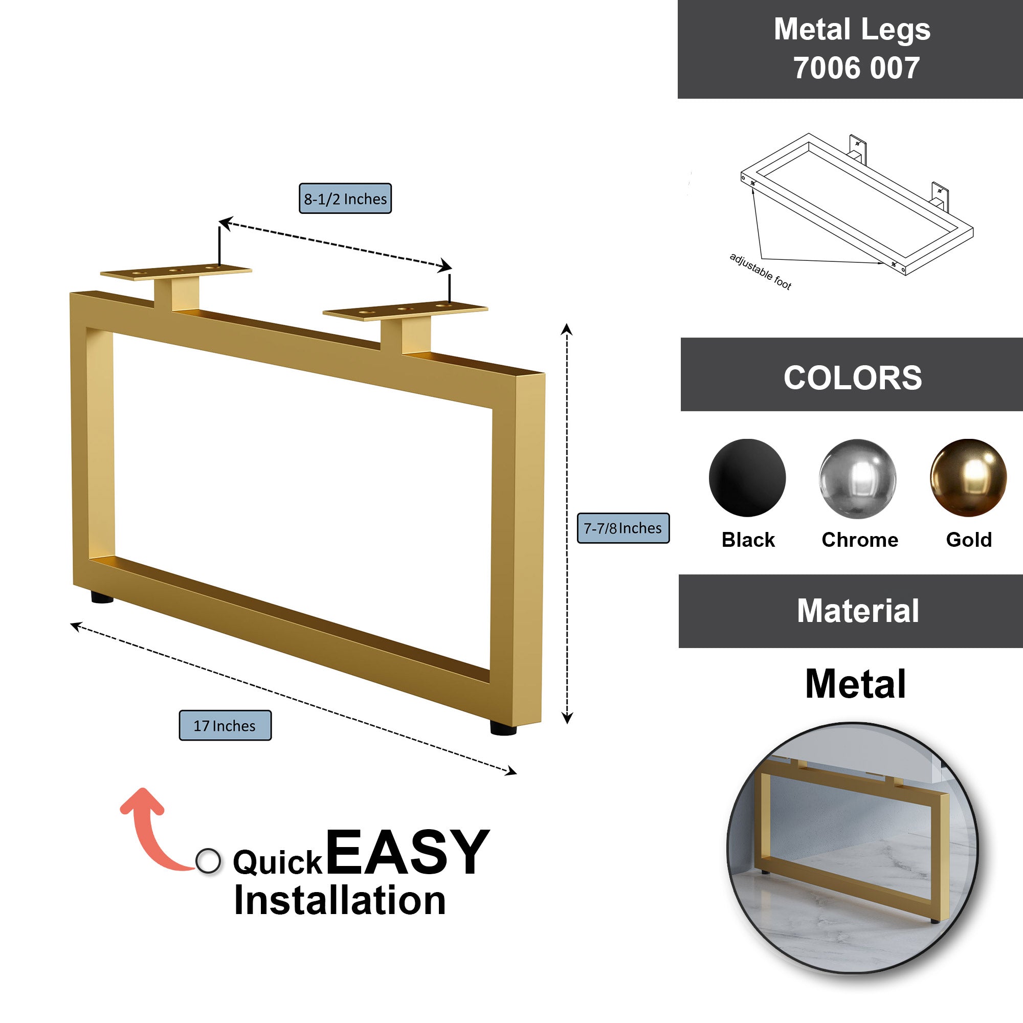 Metal Legs - 7006 007