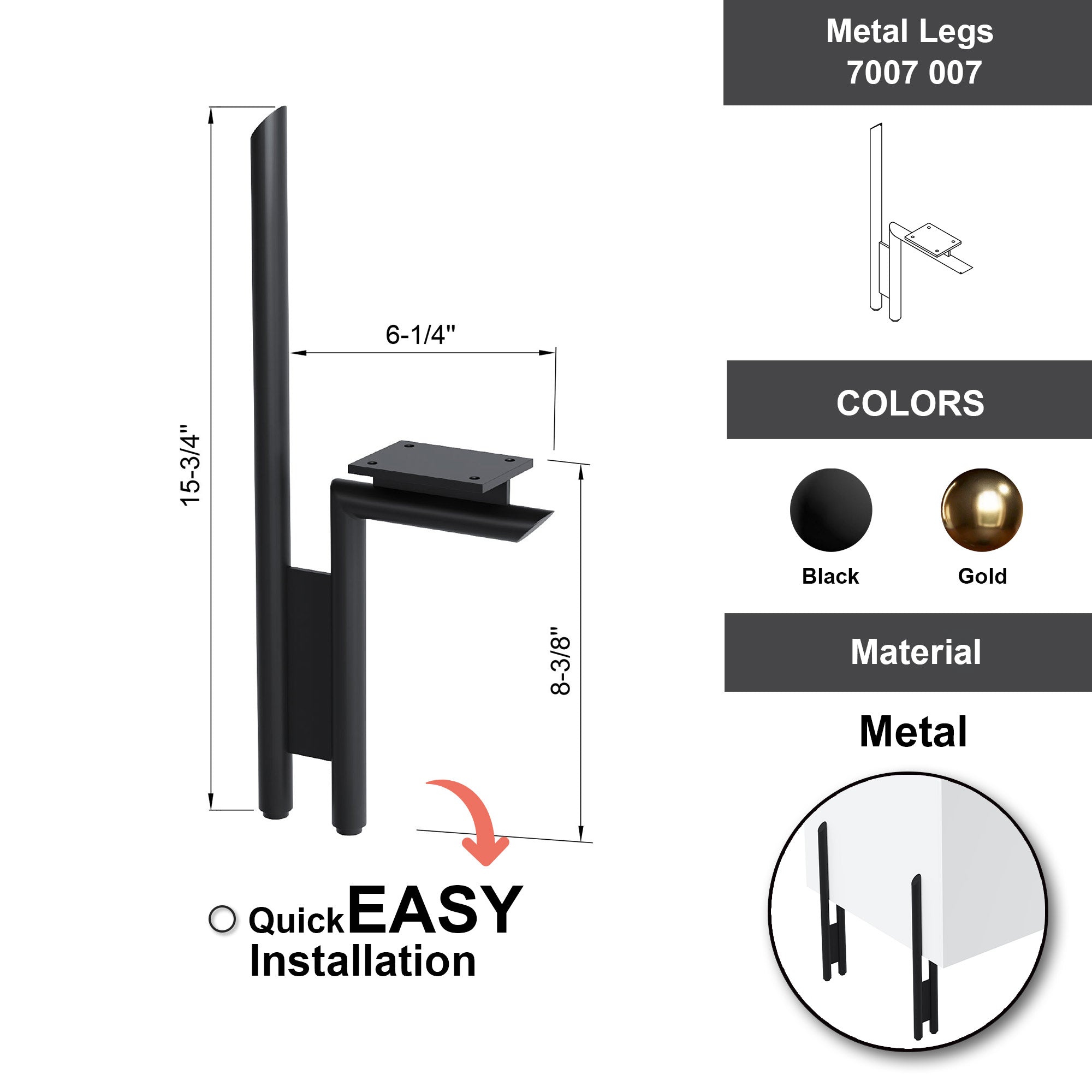 Metal Legs - 7007 007