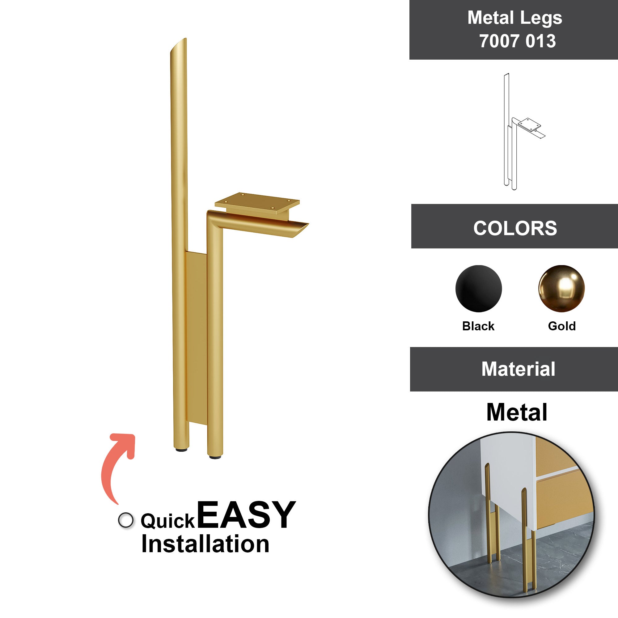 Metal Legs - 7007 013