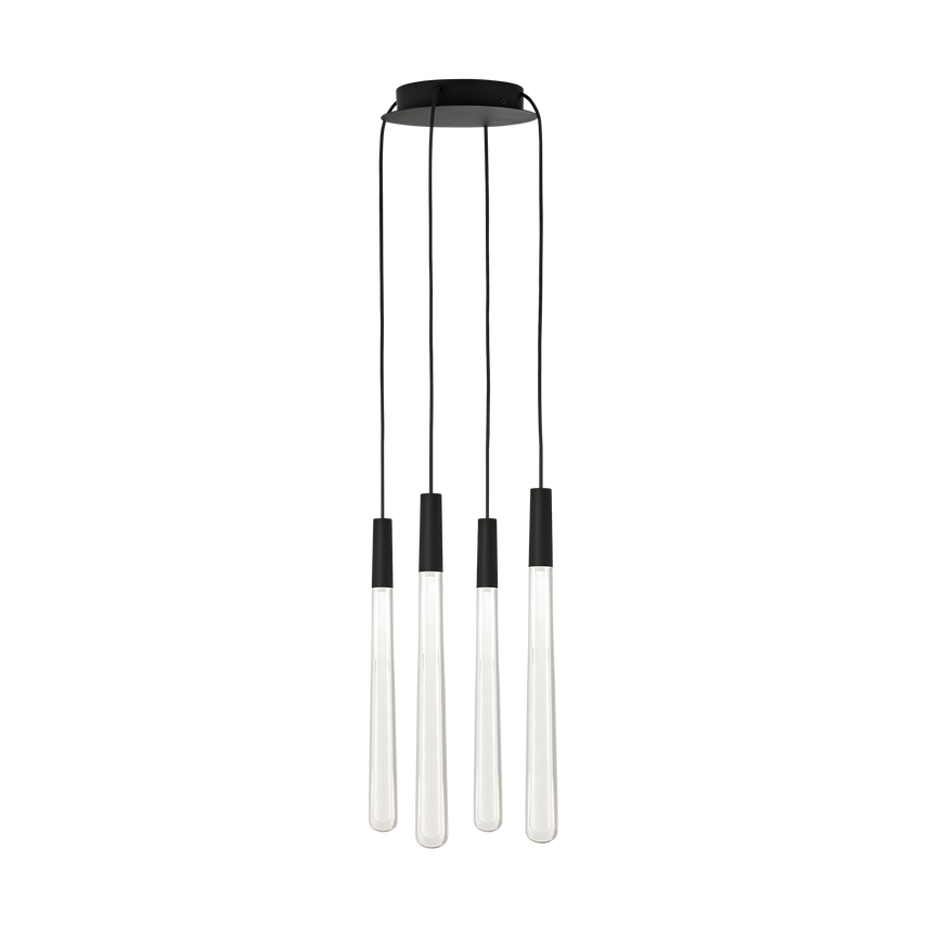 Pylon Crystal 4-Light Chandelier