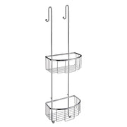 SIDELINE - Basic Shower Basket, Double in Polished Chrome