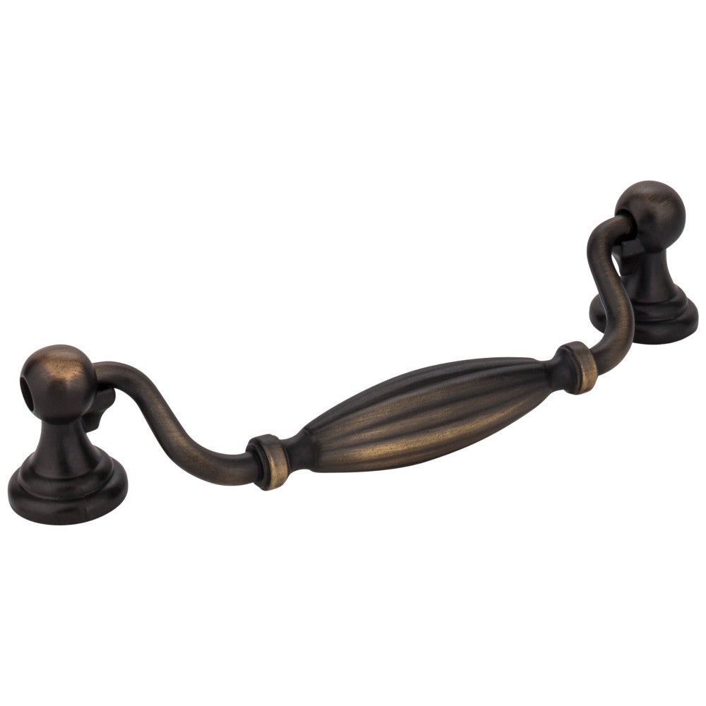 Hardware Resources 128 mm Center-to-Center Brushed Oil Rubbed Bronze Glenmore Cabinet Drop Pull