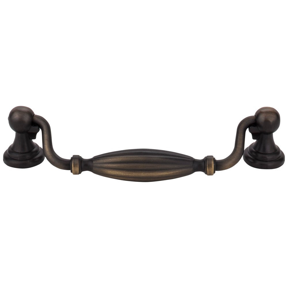 Hardware Resources 128 mm Center-to-Center Brushed Oil Rubbed Bronze Glenmore Cabinet Drop Pull