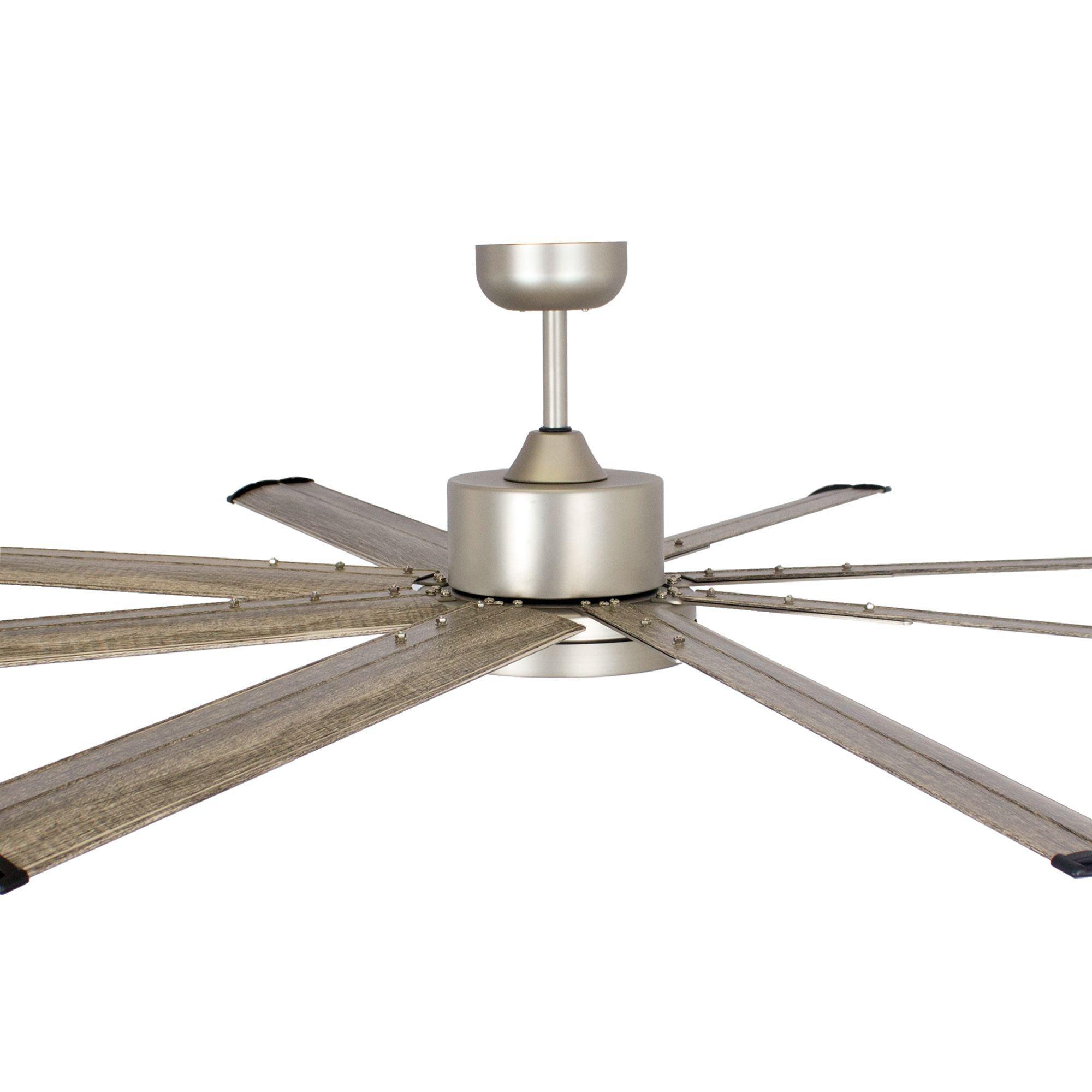 72‘’ Bankston Integrated Led Indoor Nickel Standard Ceiling Fan With Remote Control And Light Kit Included
