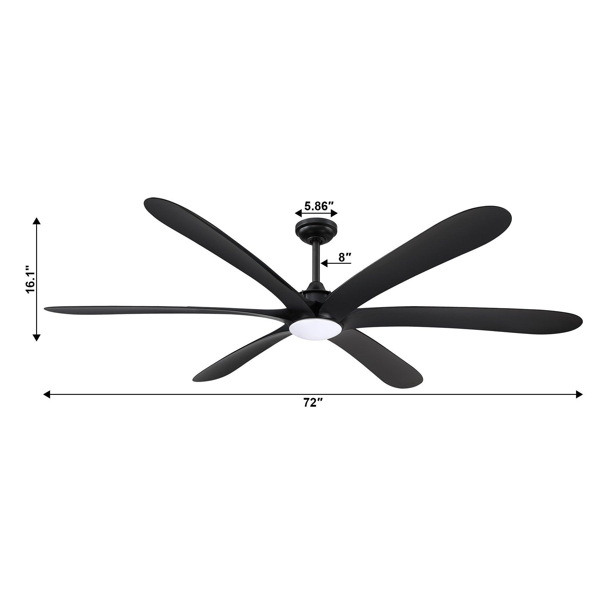 72" Jaydn Farmhouse Satin Nickel DC Motor Downrod Mount Reversible Ceiling Fan with Lighting and Remote Control