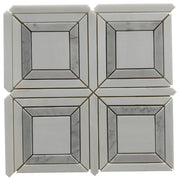 LENTE MOSAIC POLISHED DOLOMITE/CARRARA