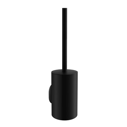 Toilet Brush. Black stainless steel. Self-adhesive. Height 435 mm.