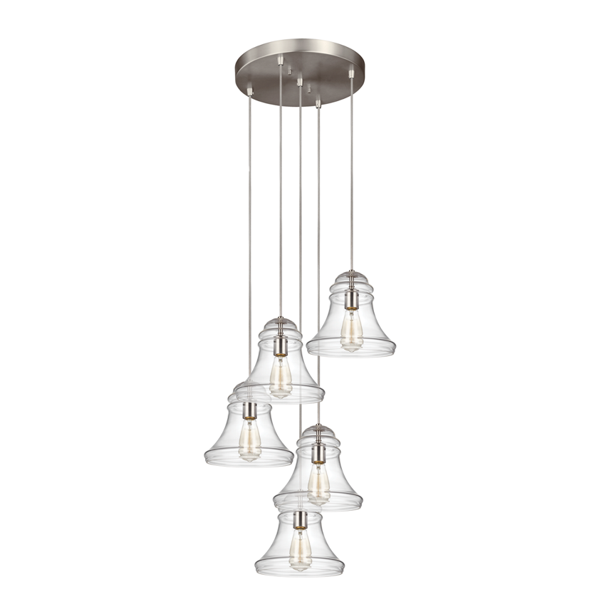 5-Light Multi Port Round Canopy