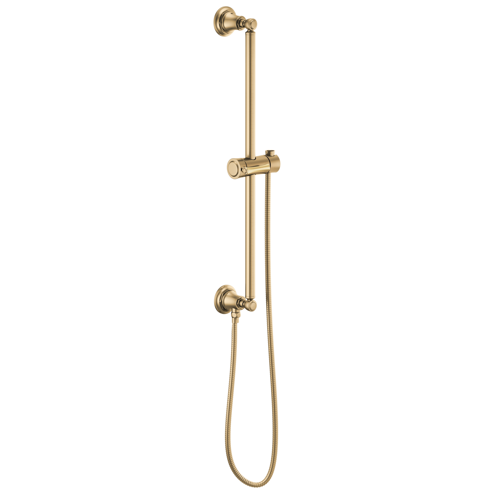 Brizo Essential™ Shower Classic Round Slide Bar With Hose