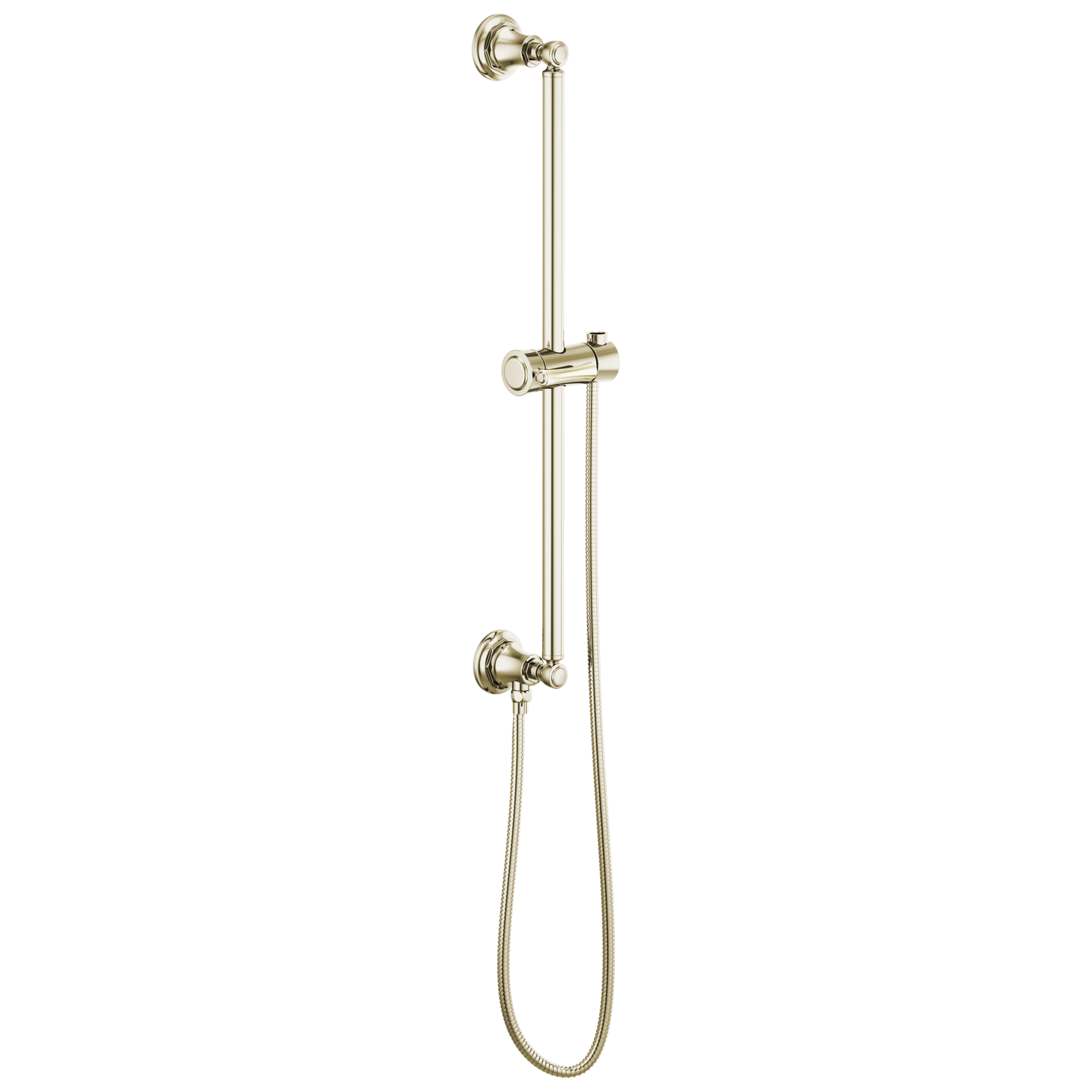 Brizo Essential™ Shower Classic Round Slide Bar With Hose