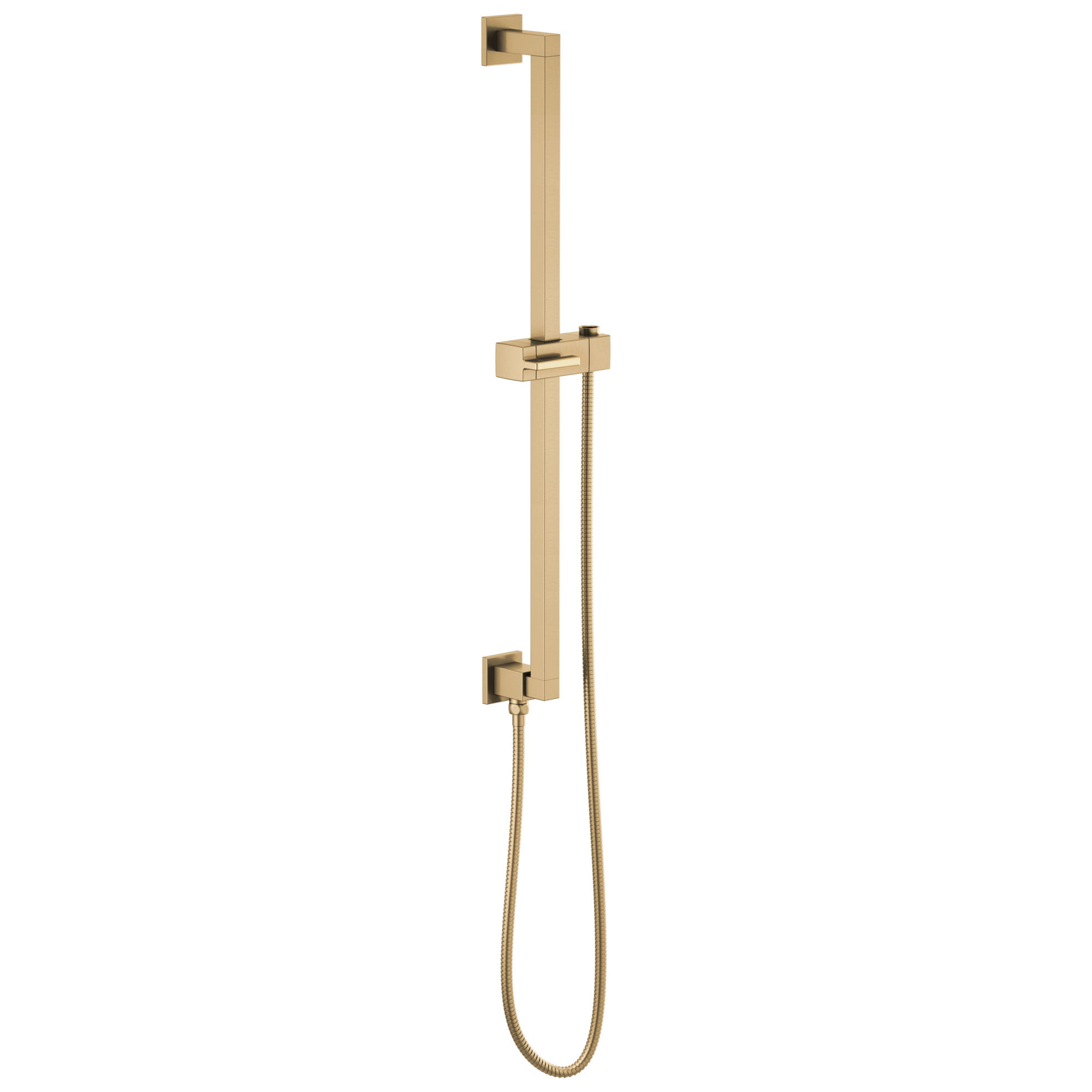 Brizo Essential™ Shower Linear Square Slide Bar With Hose