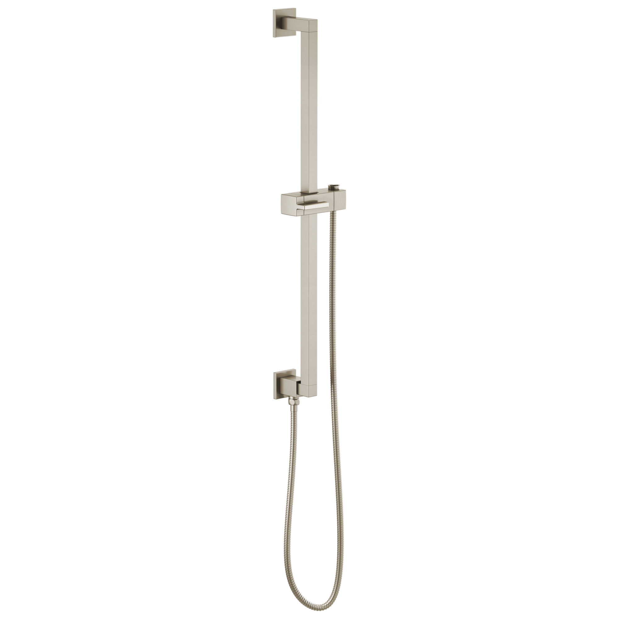 Brizo Essential™ Shower Linear Square Slide Bar With Hose