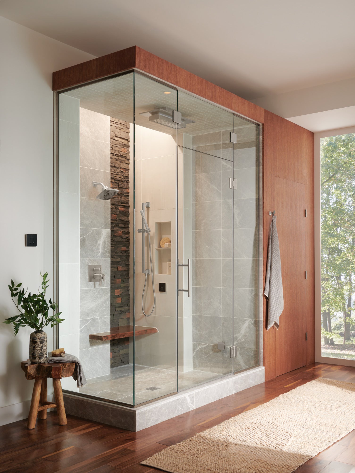 Brizo Frank Lloyd Wright® 21” Single-Function Raincan Shower Head with Integrated Lighting - 2.5 GPM