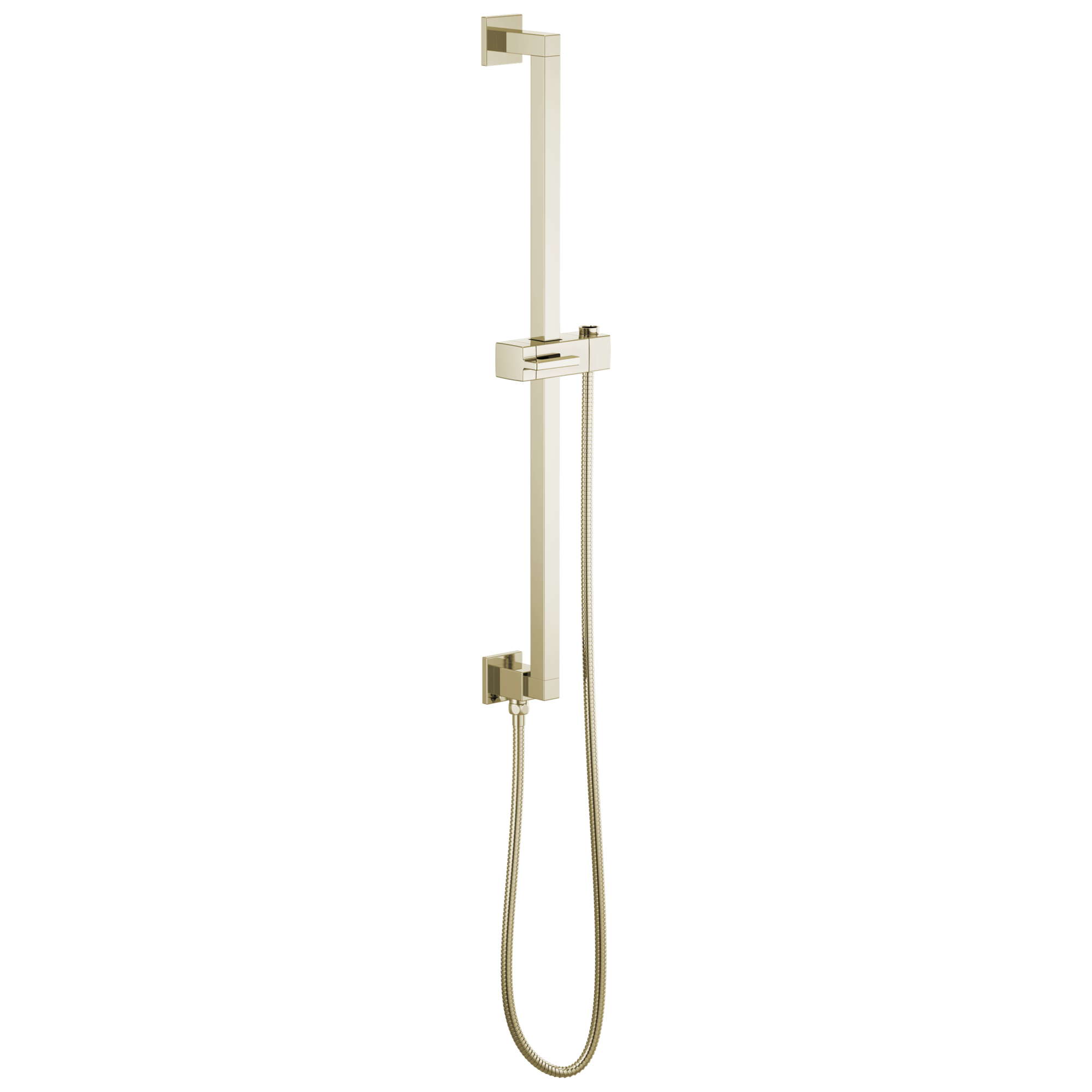 Brizo Essential™ Shower Linear Square Slide Bar With Hose