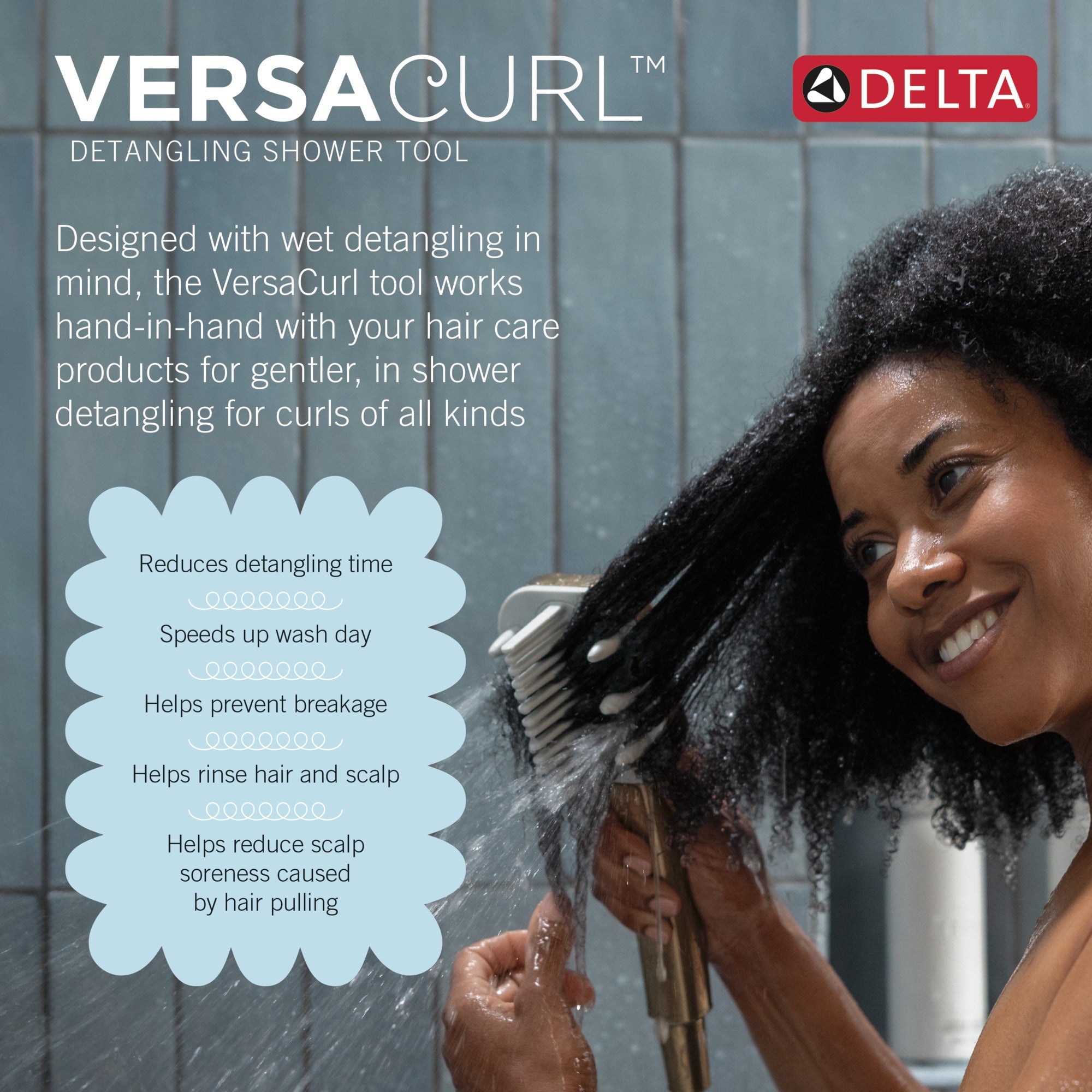 Delta Universal Showering Components Detangling Shower Tool