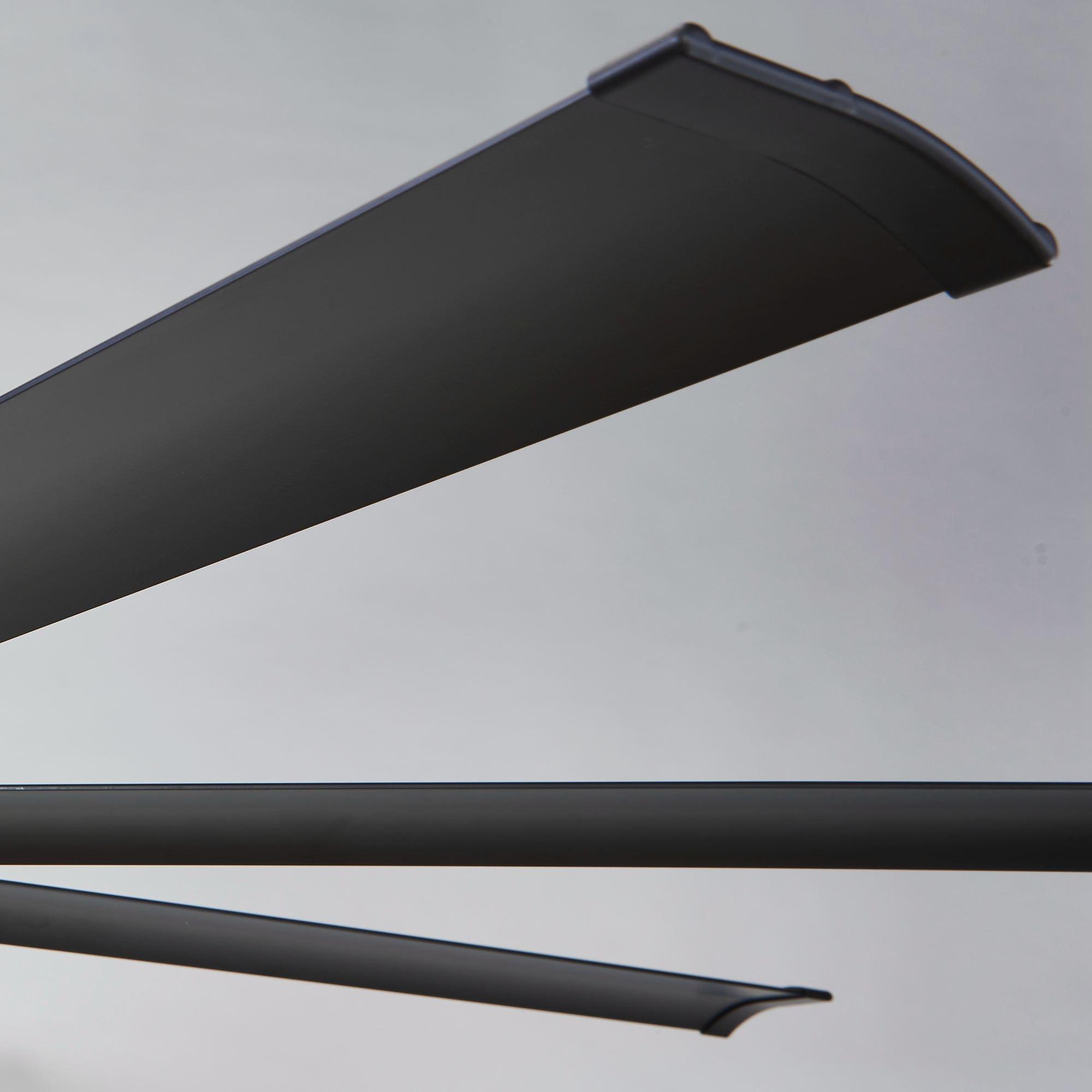 75" Industrial DC Motor Downrod Mount Reversible Ceiling Fan with Lighting and Remote Control