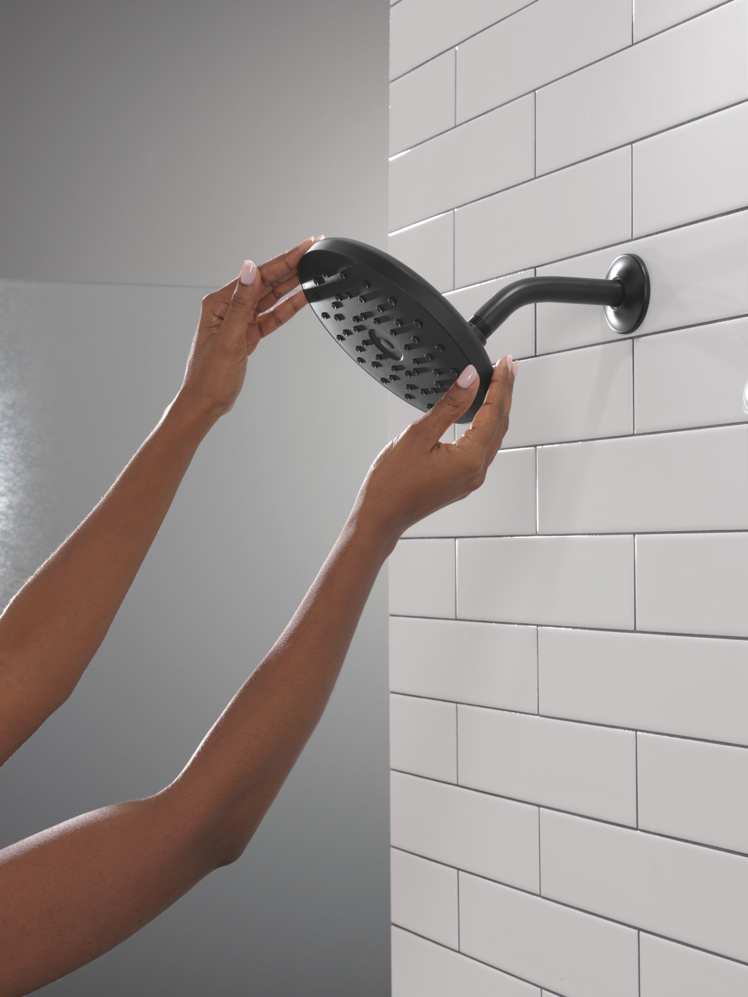 Delta Universal Showering Components PivotPro™ Raincan Shower Head with TouchClean® Spray Face