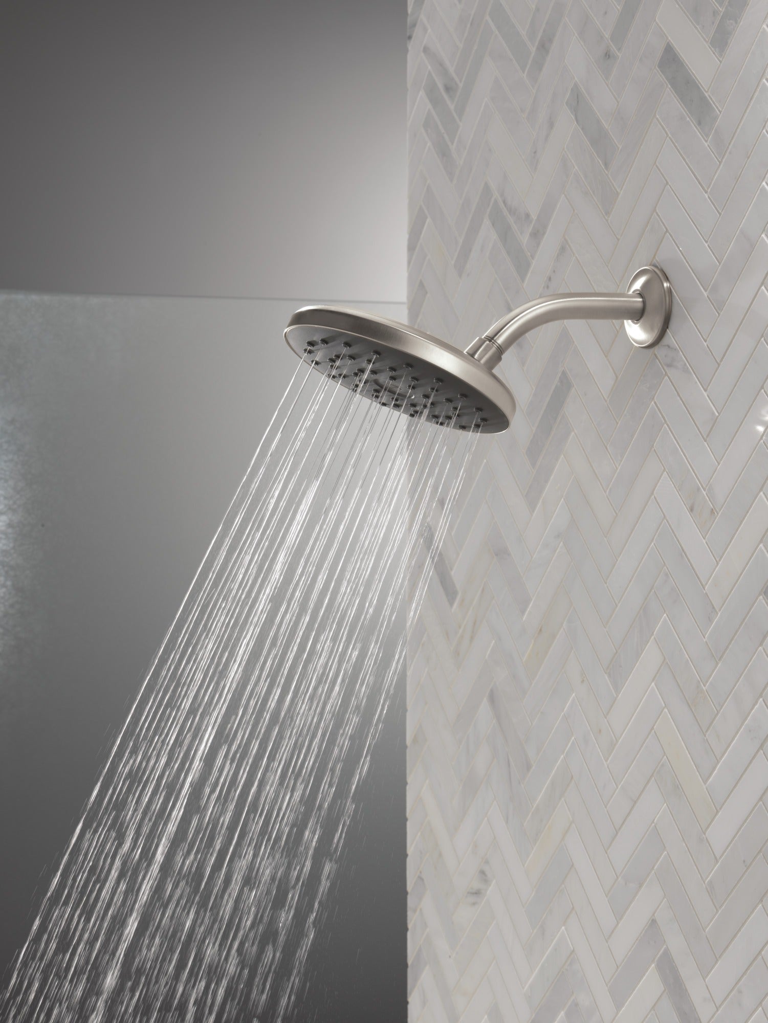 Delta Universal Showering Components PivotPro™ Raincan Shower Head with TouchClean® Spray Face