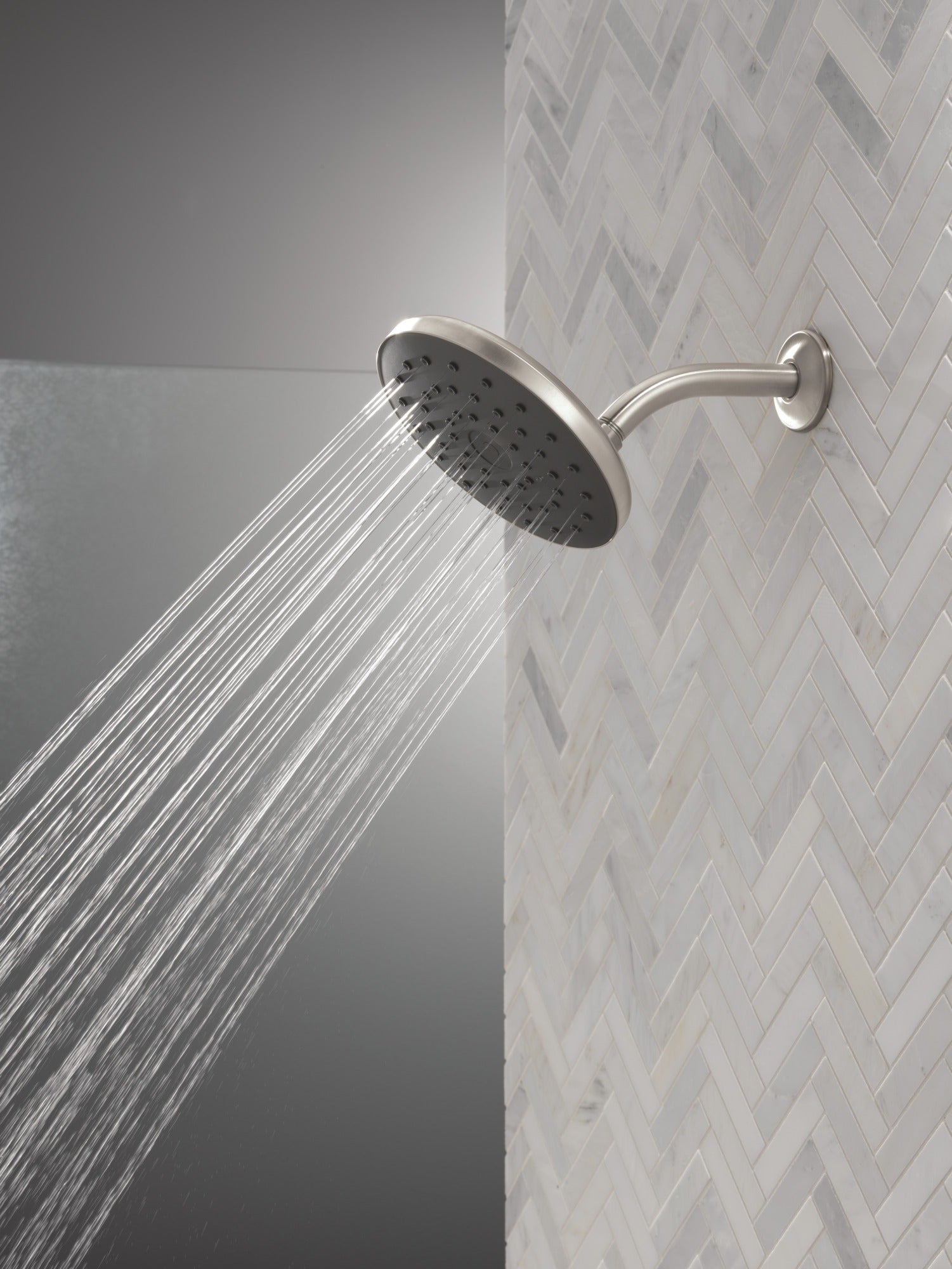 Delta Universal Showering Components PivotPro™ Raincan Shower Head with TouchClean® Spray Face