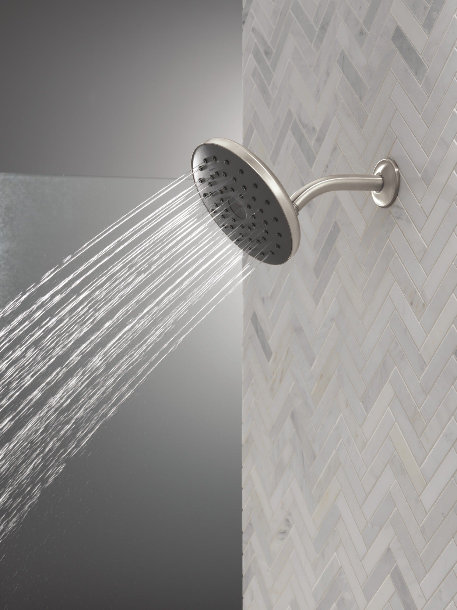 Delta Universal Showering Components PivotPro™ Raincan Shower Head with TouchClean® Spray Face