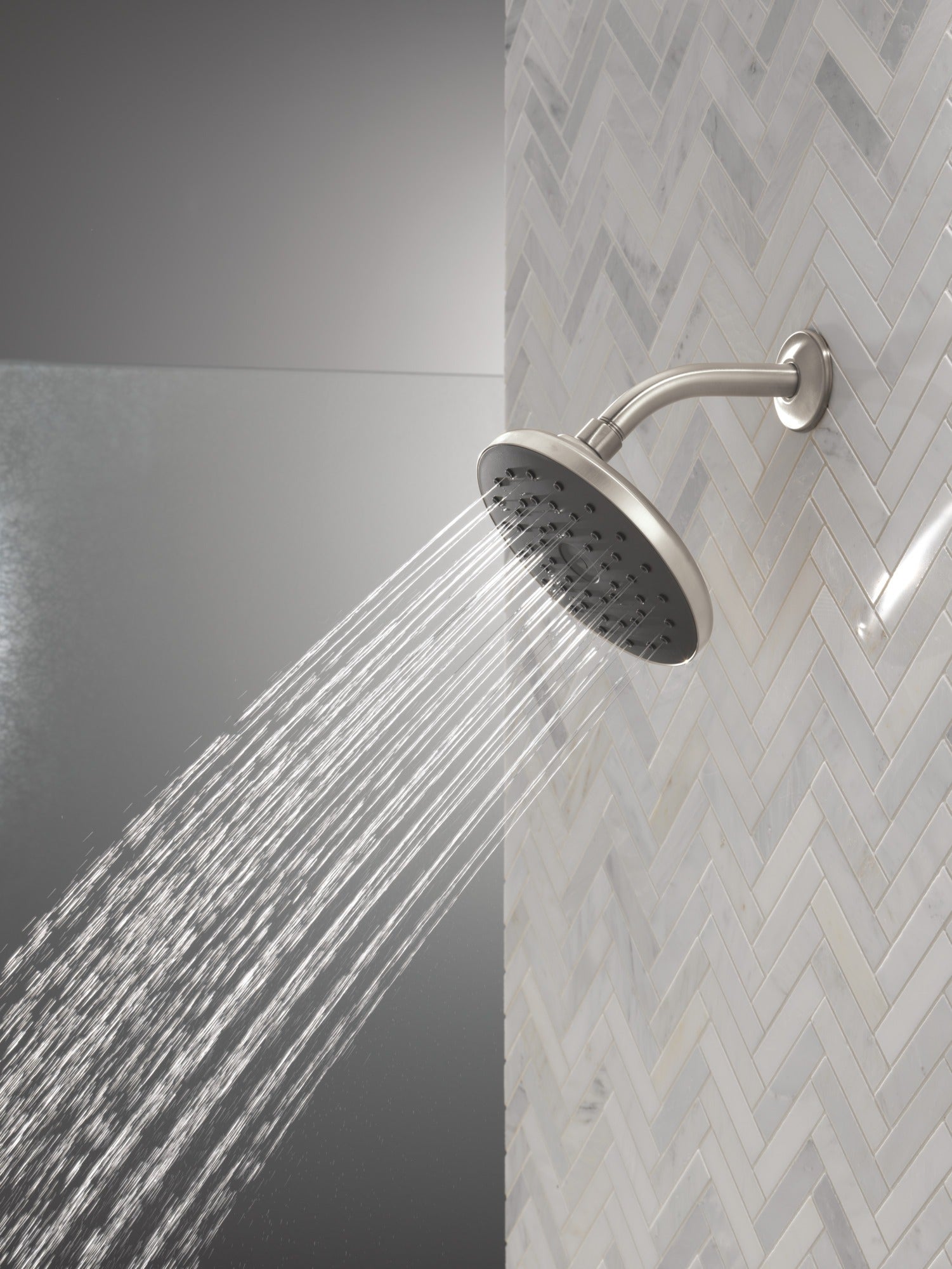 Delta Universal Showering Components PivotPro™ Raincan Shower Head with TouchClean® Spray Face
