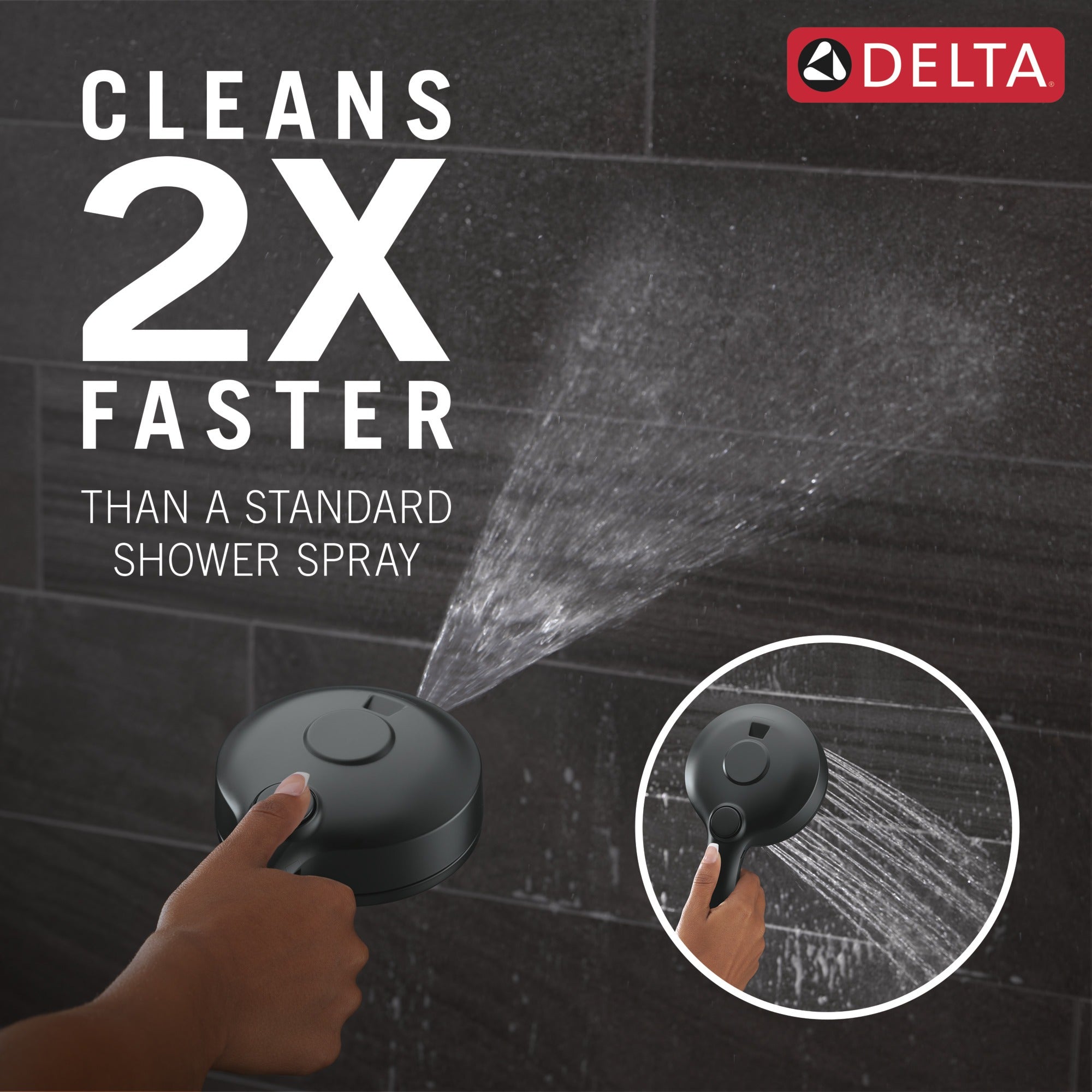 Delta Universal Showering Components 5-Setting HydroRain® with ProClean®
