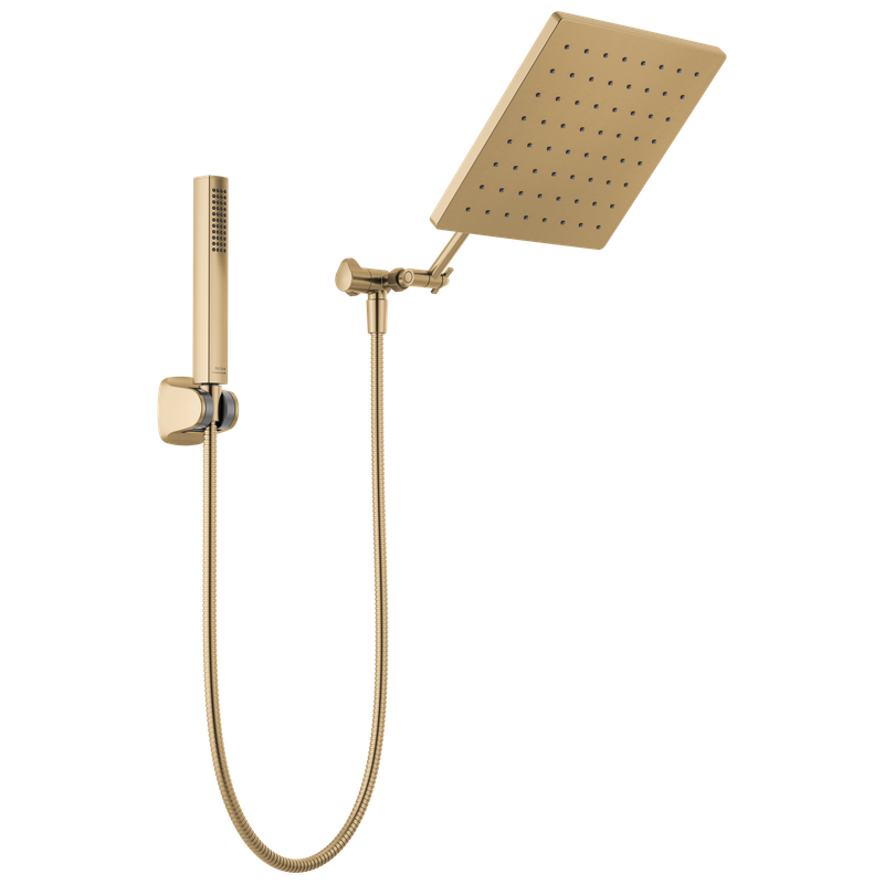 Delta Universal Showering Components 10 inch Raincan Shower Head & Hand Held Combo with Adjustable Extension Arm