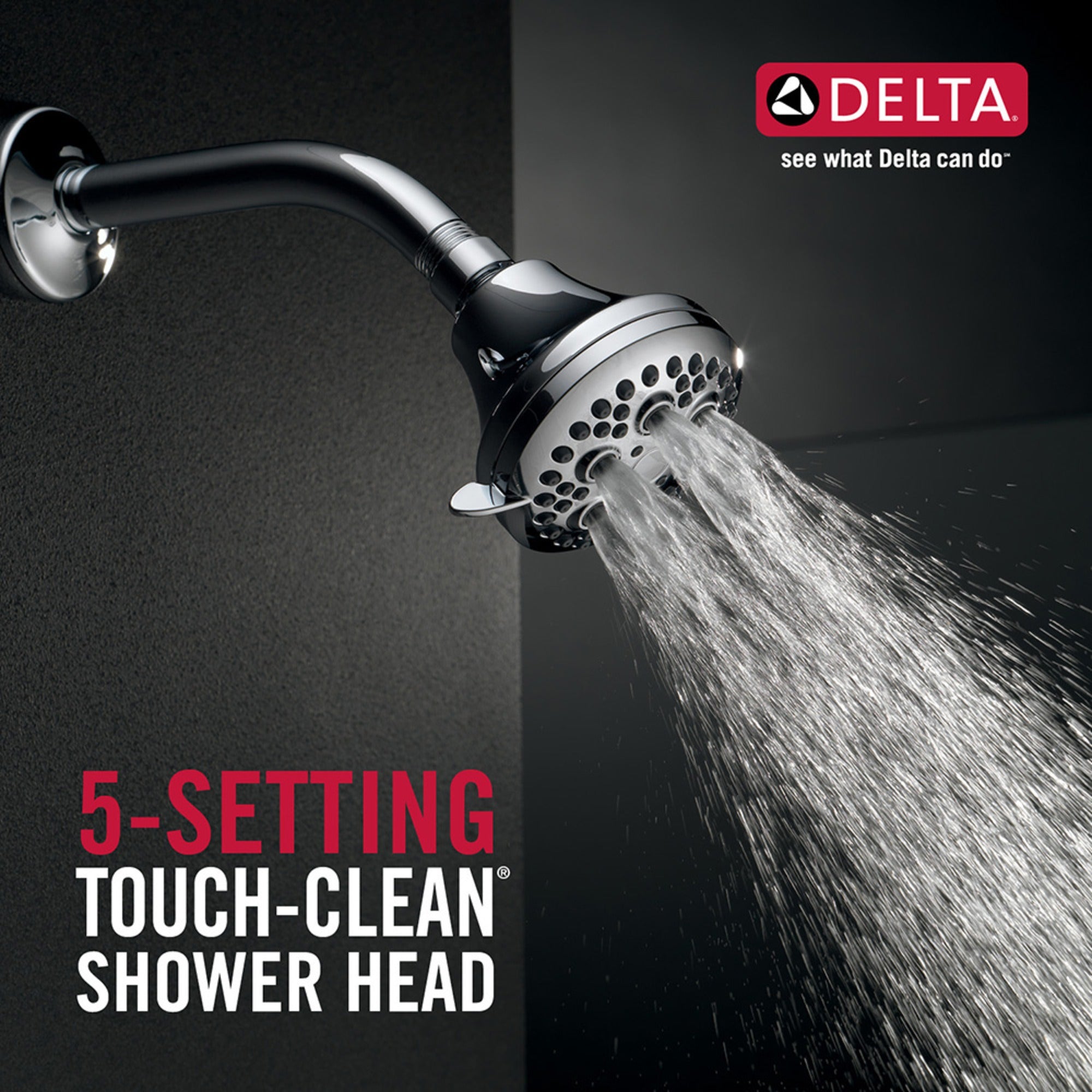Delta Universal Showering Components Shower Head 1.75 GPM 5-Setting