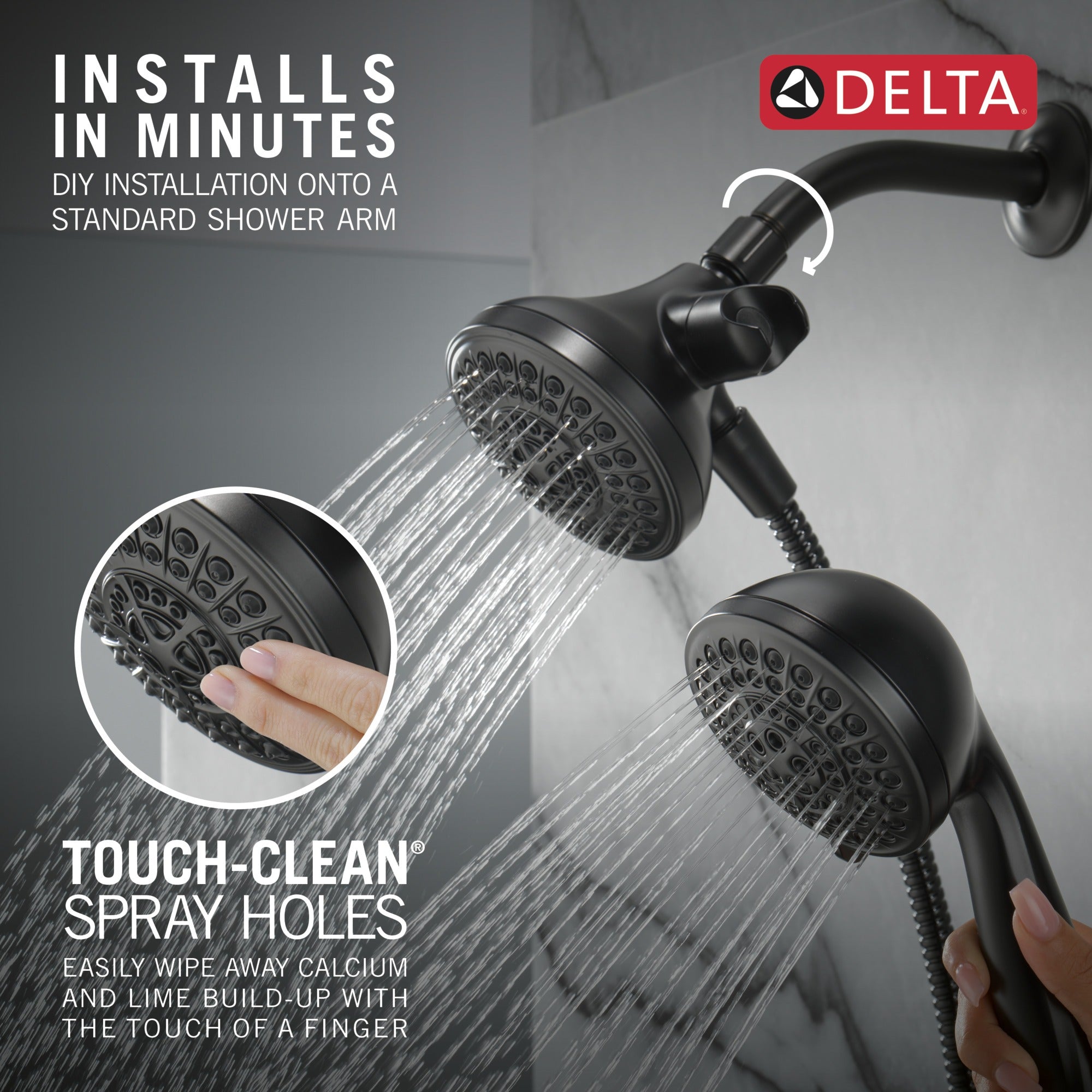 Delta Universal Showering Components 5 Function Combo Pack Shower