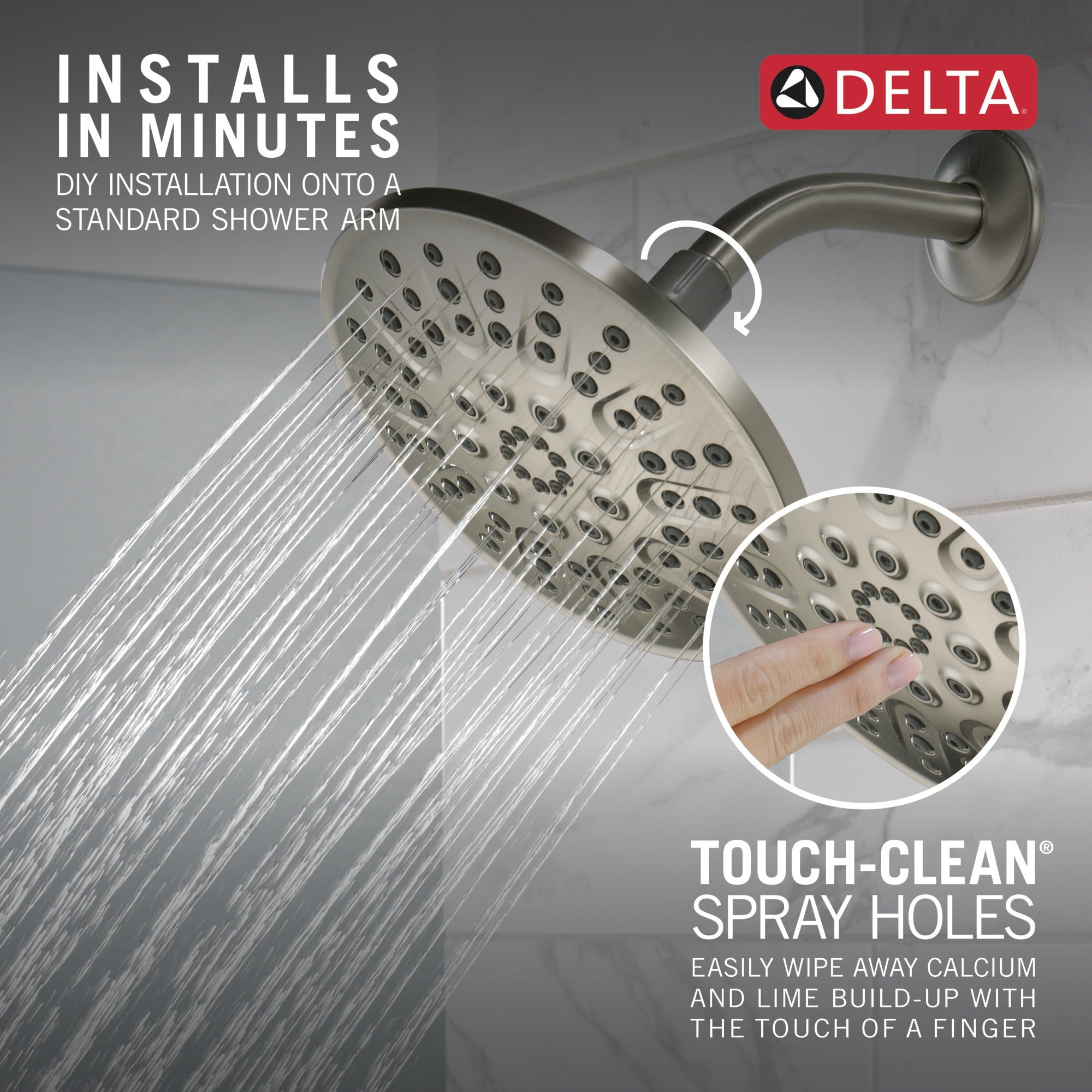 Delta Universal Showering Components 4 Setting Shower Head