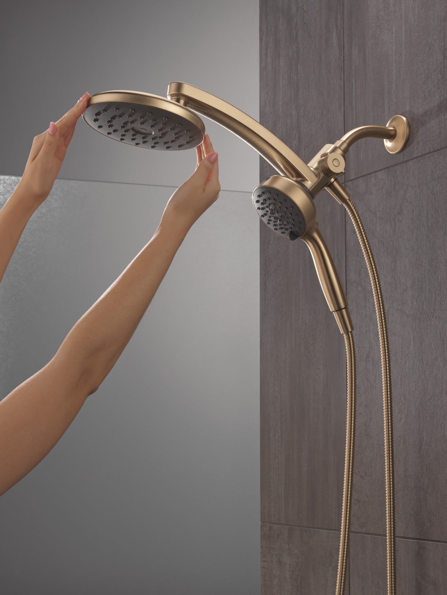 Delta Universal Showering Components PivotPro™ 3-in-1 Combination Shower with TouchClean® Spray Face