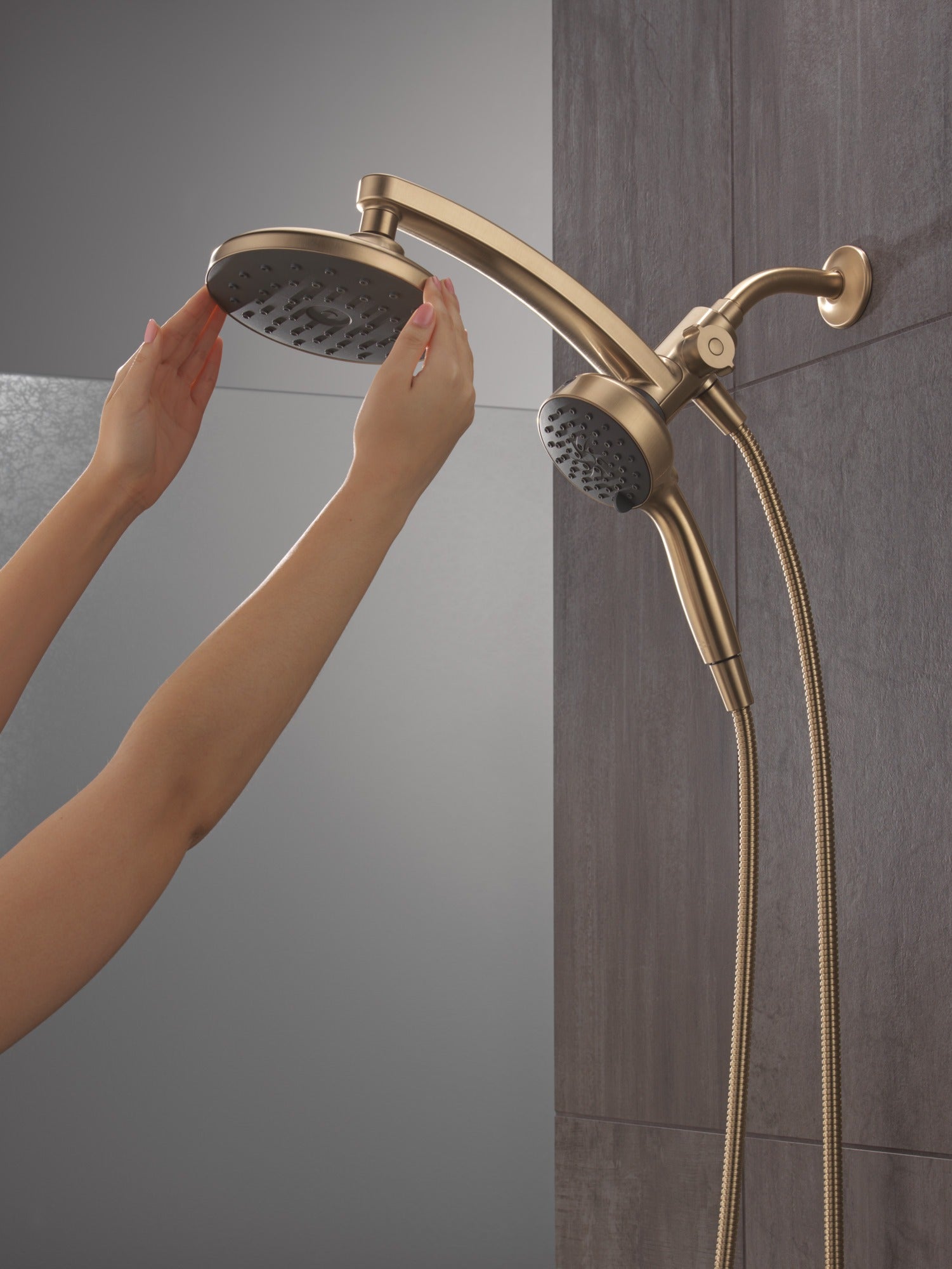 Delta Universal Showering Components PivotPro™ 3-in-1 Combination Shower with TouchClean® Spray Face