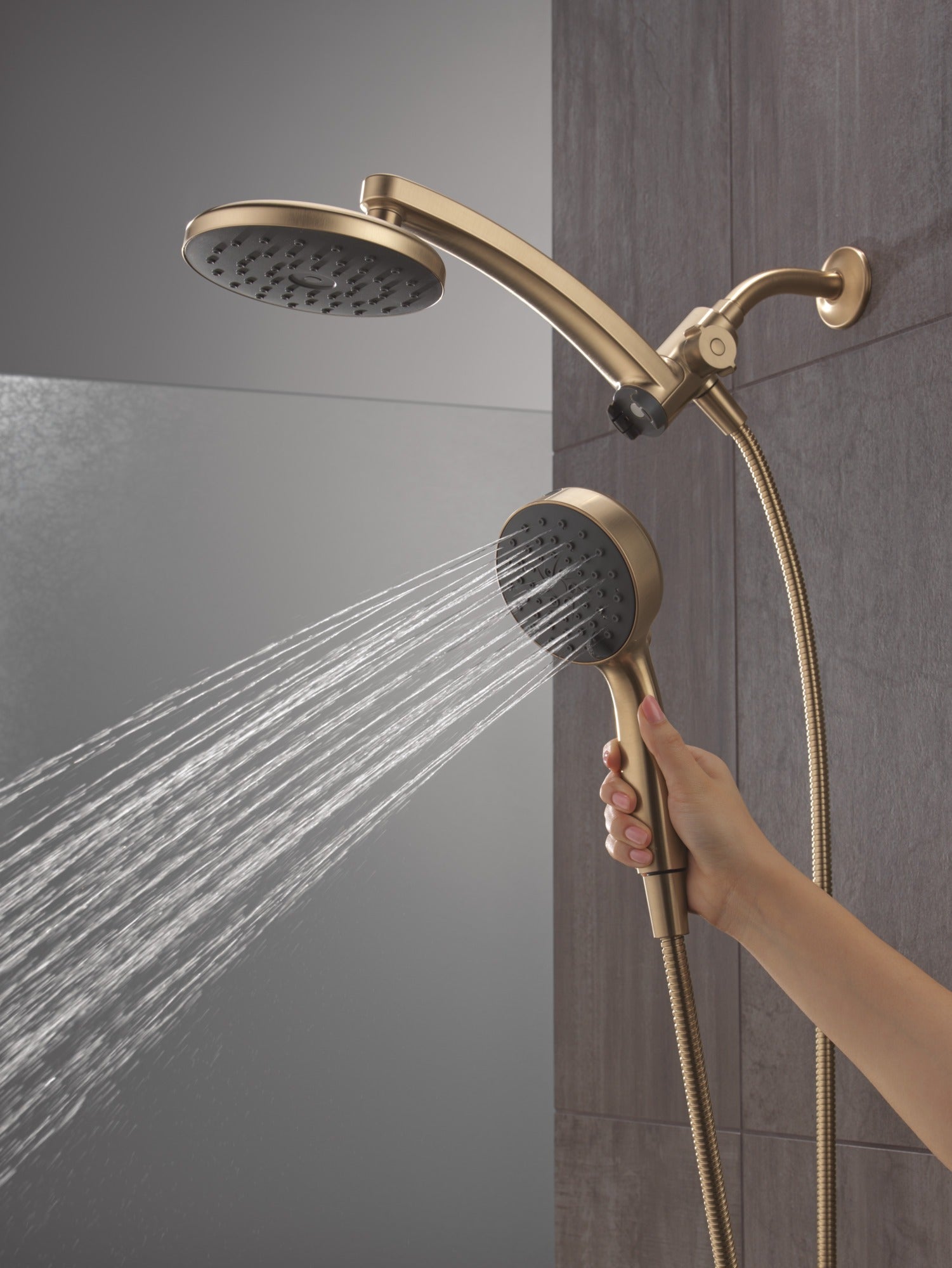 Delta Universal Showering Components PivotPro™ 3-in-1 Combination Shower with TouchClean® Spray Face
