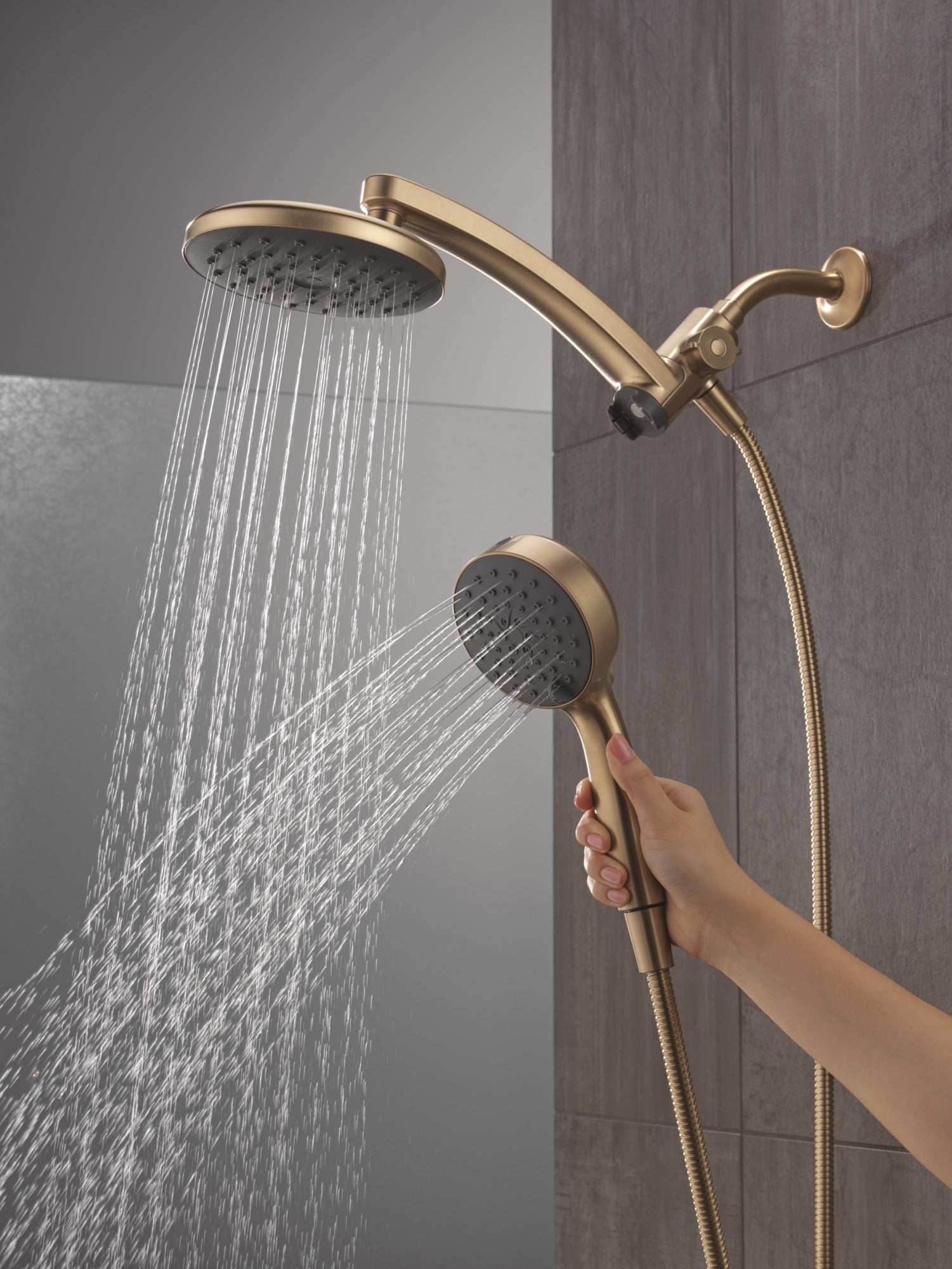 Delta Universal Showering Components PivotPro™ 3-in-1 Combination Shower with TouchClean® Spray Face