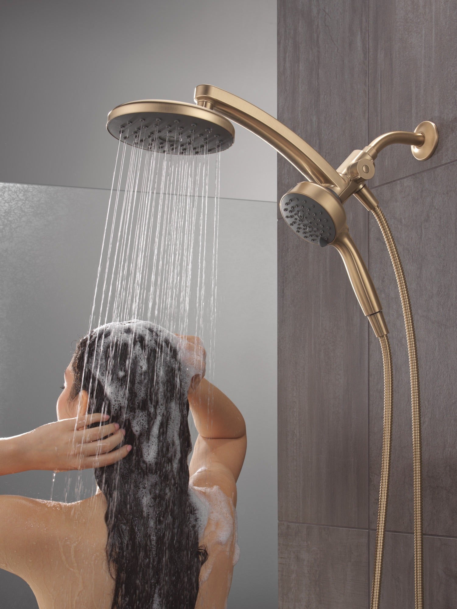 Delta Universal Showering Components PivotPro™ 3-in-1 Combination Shower with TouchClean® Spray Face