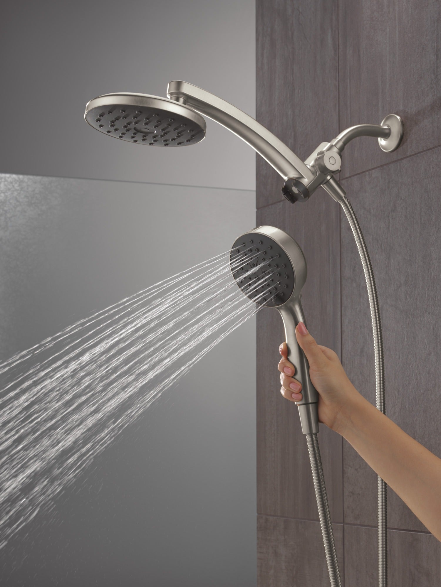Delta Universal Showering Components PivotPro™ 3-in-1 Combination Shower with TouchClean® Spray Face