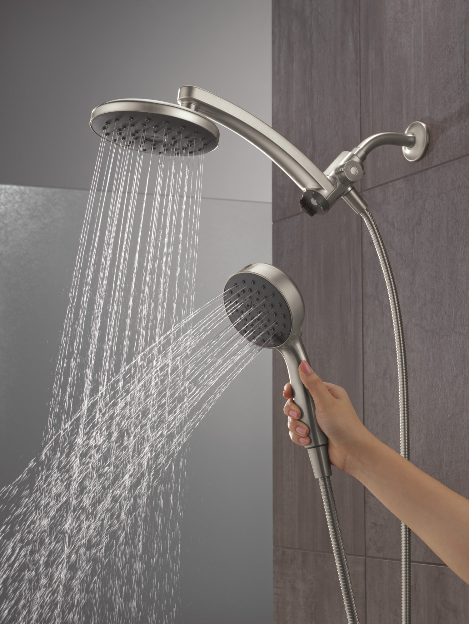 Delta Universal Showering Components PivotPro™ 3-in-1 Combination Shower with TouchClean® Spray Face