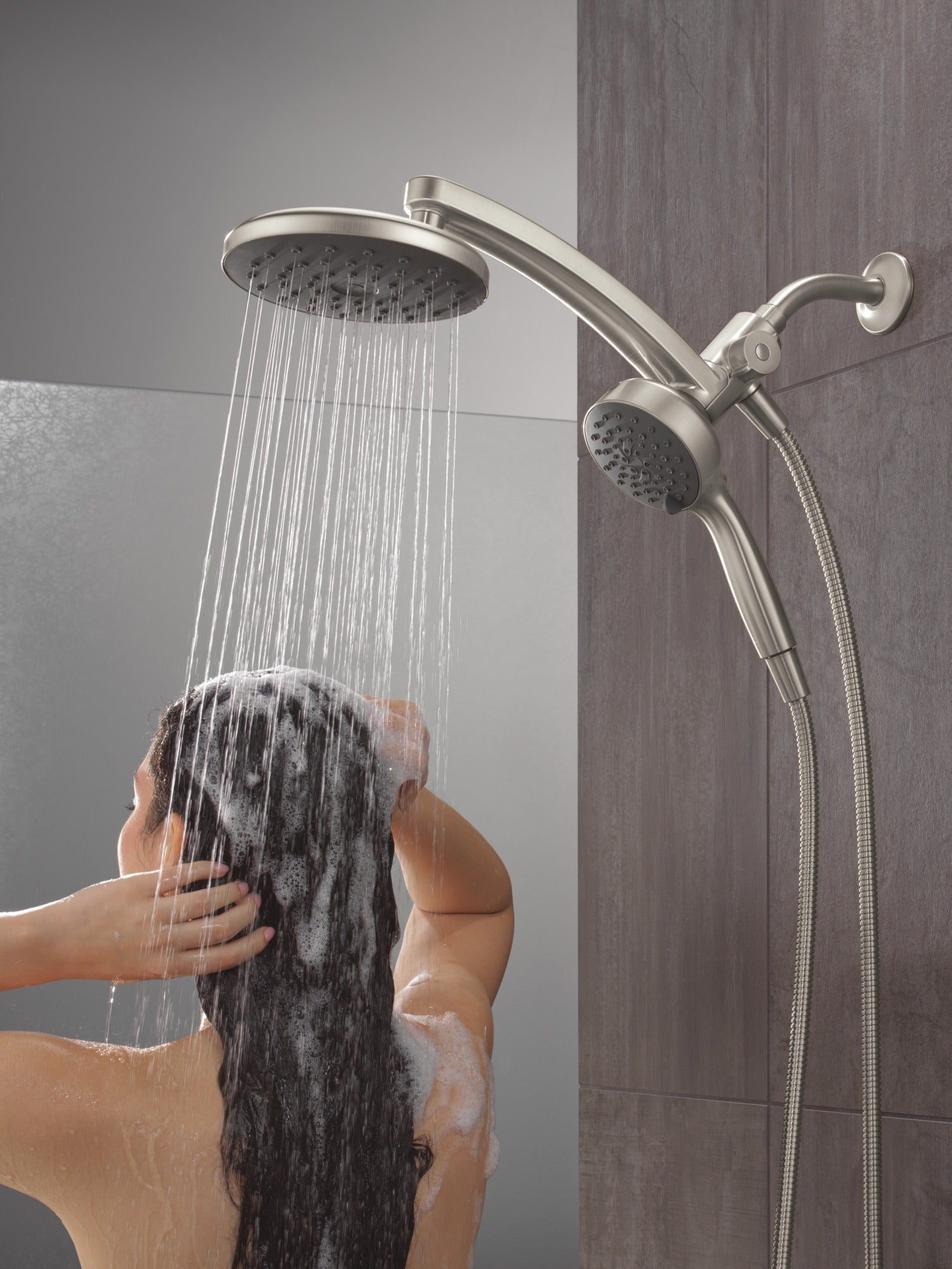 Delta Universal Showering Components PivotPro™ 3-in-1 Combination Shower with TouchClean® Spray Face