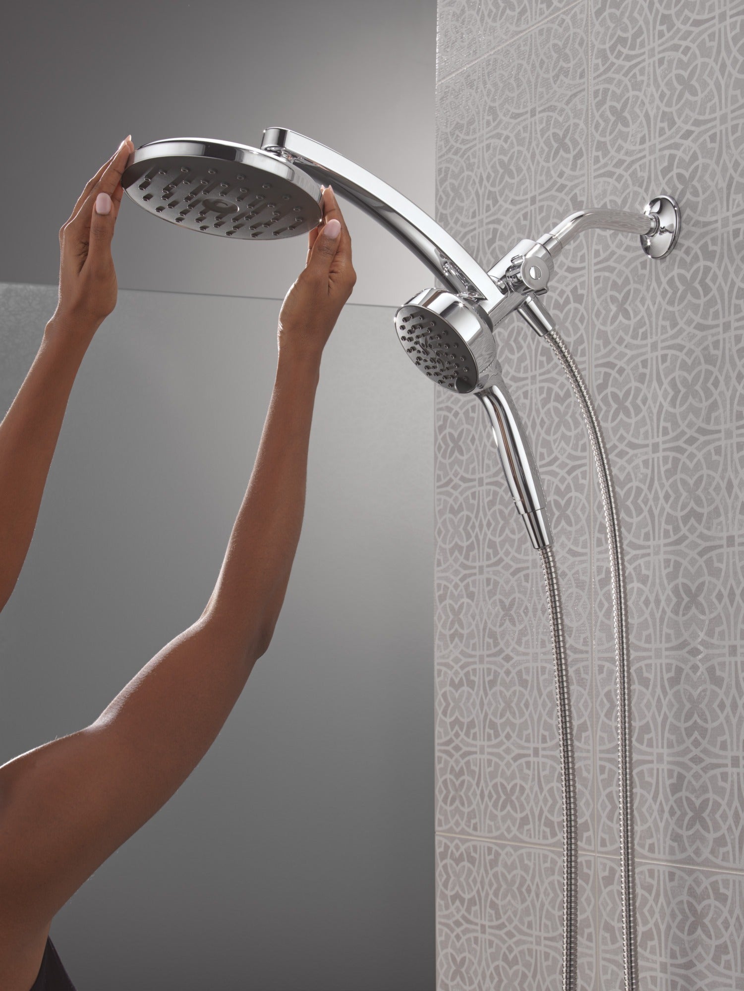 Delta Universal Showering Components PivotPro™ 3-in-1 Combination Shower with TouchClean® Spray Face