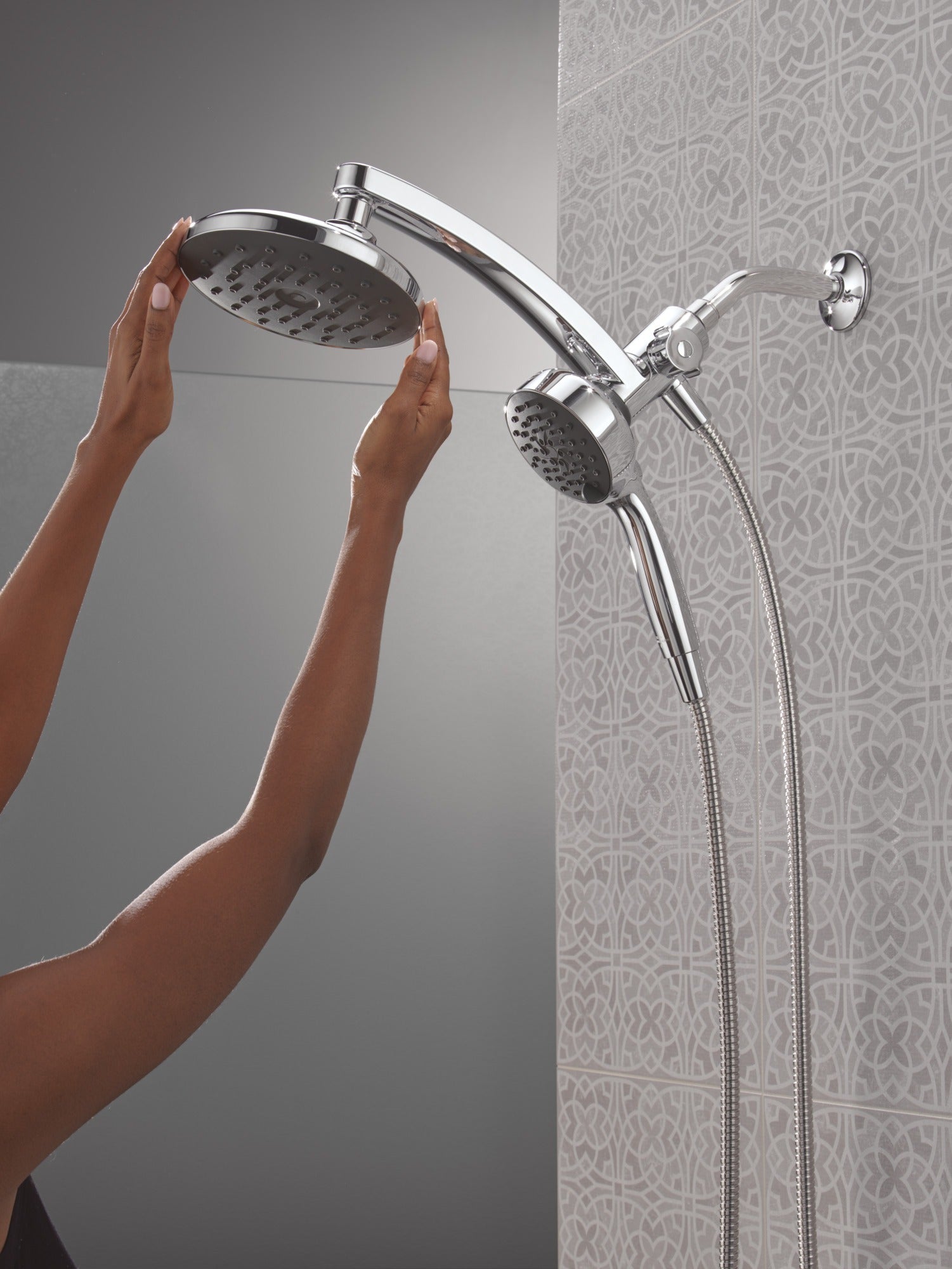 Delta Universal Showering Components PivotPro™ 3-in-1 Combination Shower with TouchClean® Spray Face