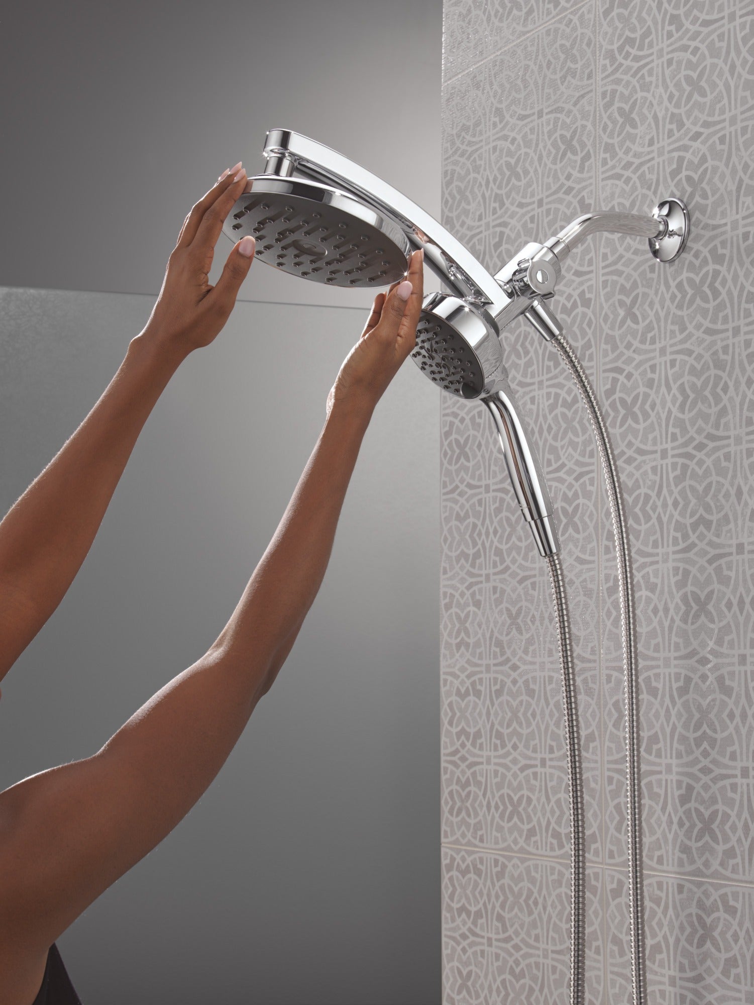 Delta Universal Showering Components PivotPro™ 3-in-1 Combination Shower with TouchClean® Spray Face
