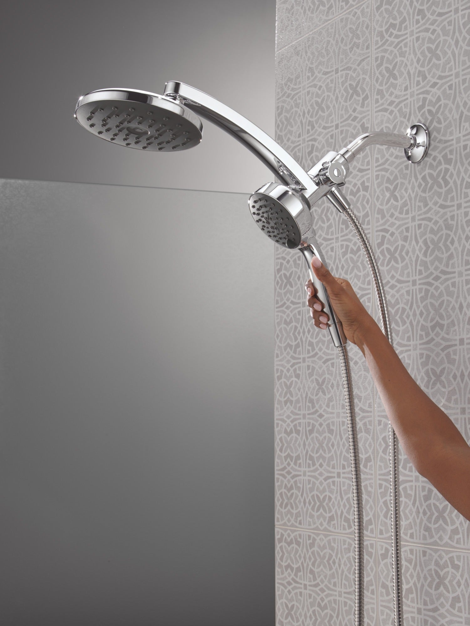 Delta Universal Showering Components PivotPro™ 3-in-1 Combination Shower with TouchClean® Spray Face