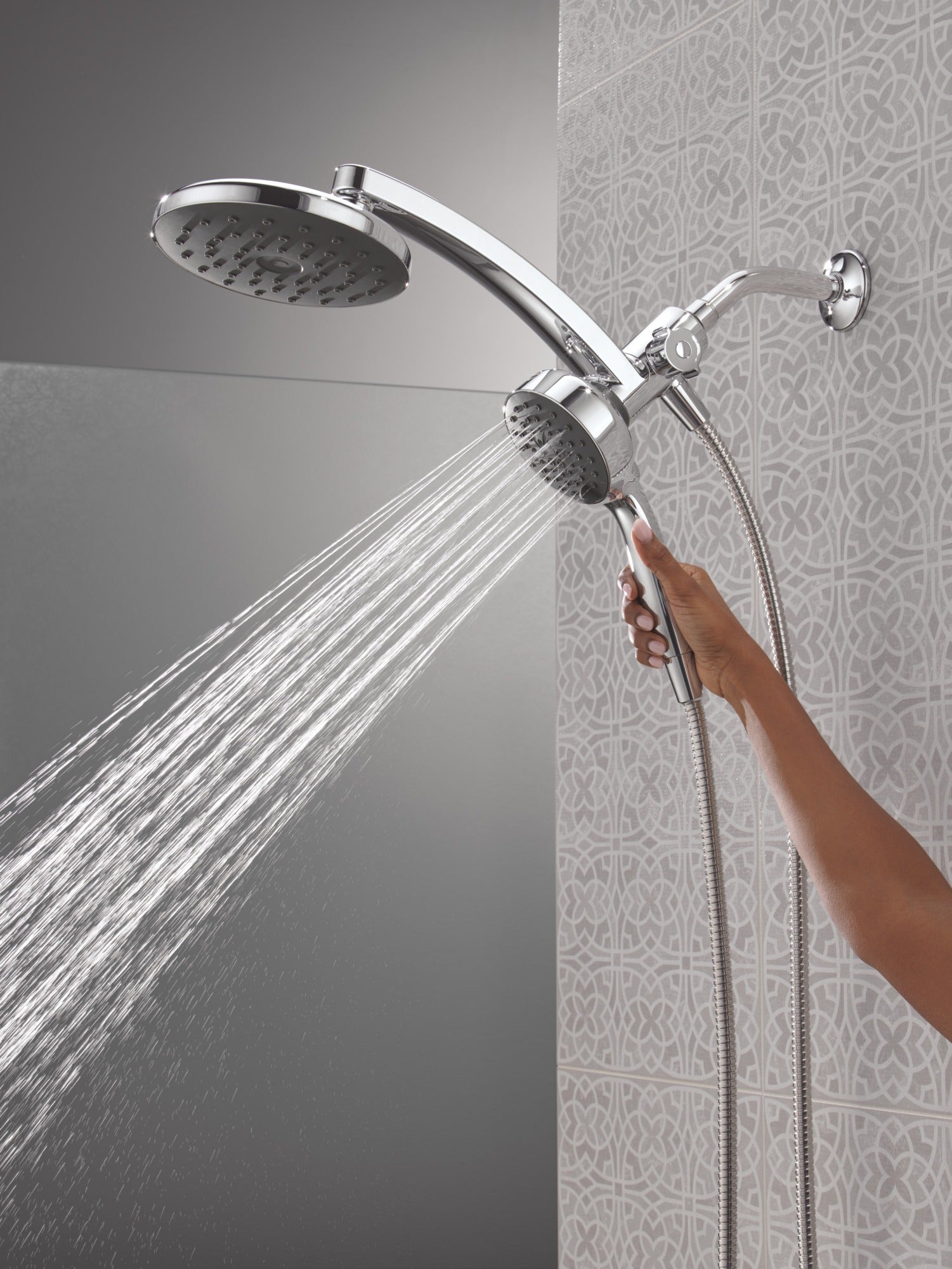 Delta Universal Showering Components PivotPro™ 3-in-1 Combination Shower with TouchClean® Spray Face