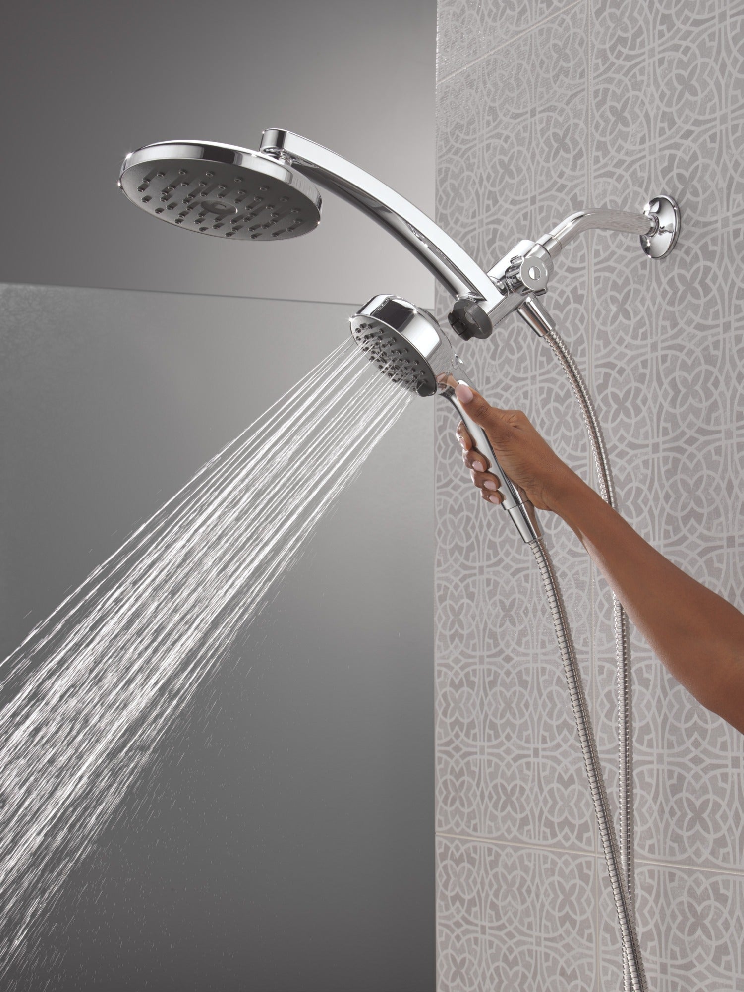 Delta Universal Showering Components PivotPro™ 3-in-1 Combination Shower with TouchClean® Spray Face