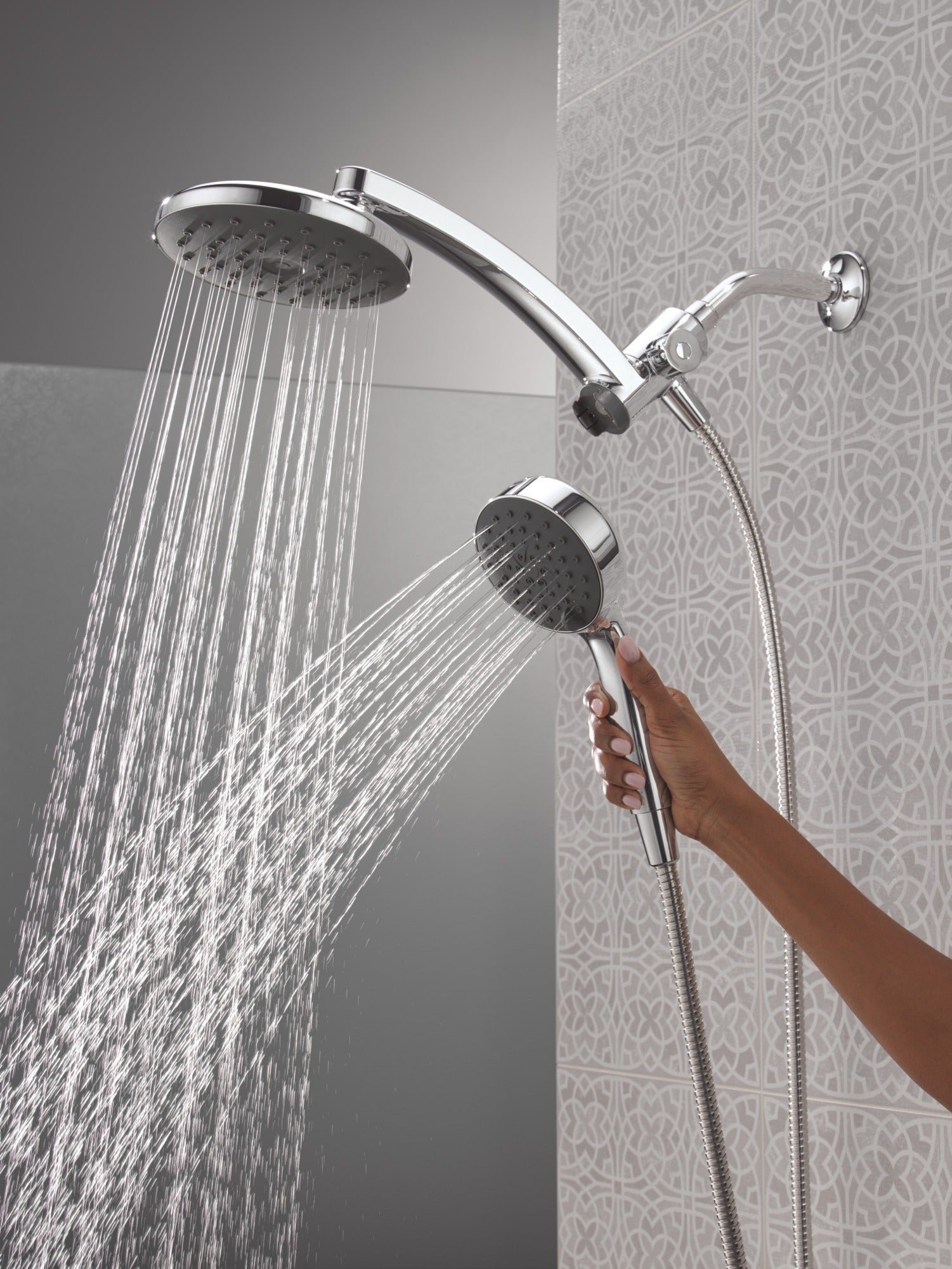 Delta Universal Showering Components PivotPro™ 3-in-1 Combination Shower with TouchClean® Spray Face